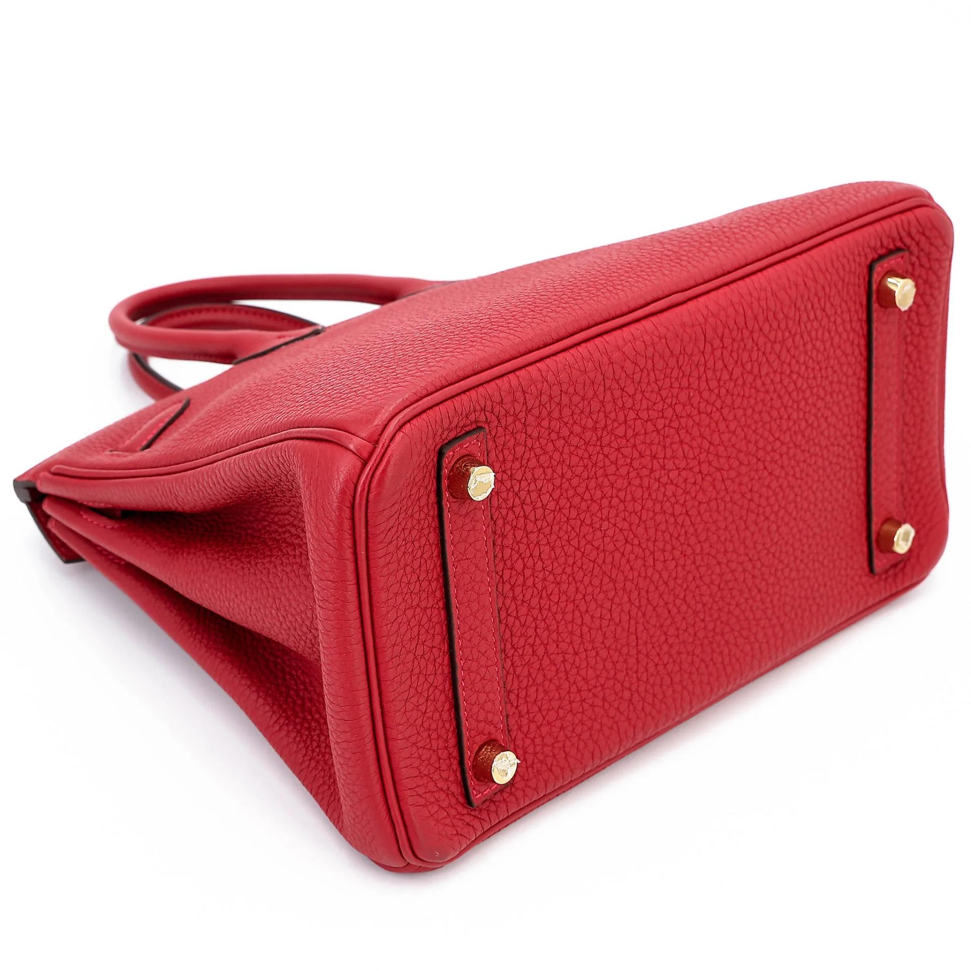 ランク A HERMÈS エルメス バーキン25 ルージュヴィフ (53) トゴ ゴールド金具 C刻印 (2018) - 9