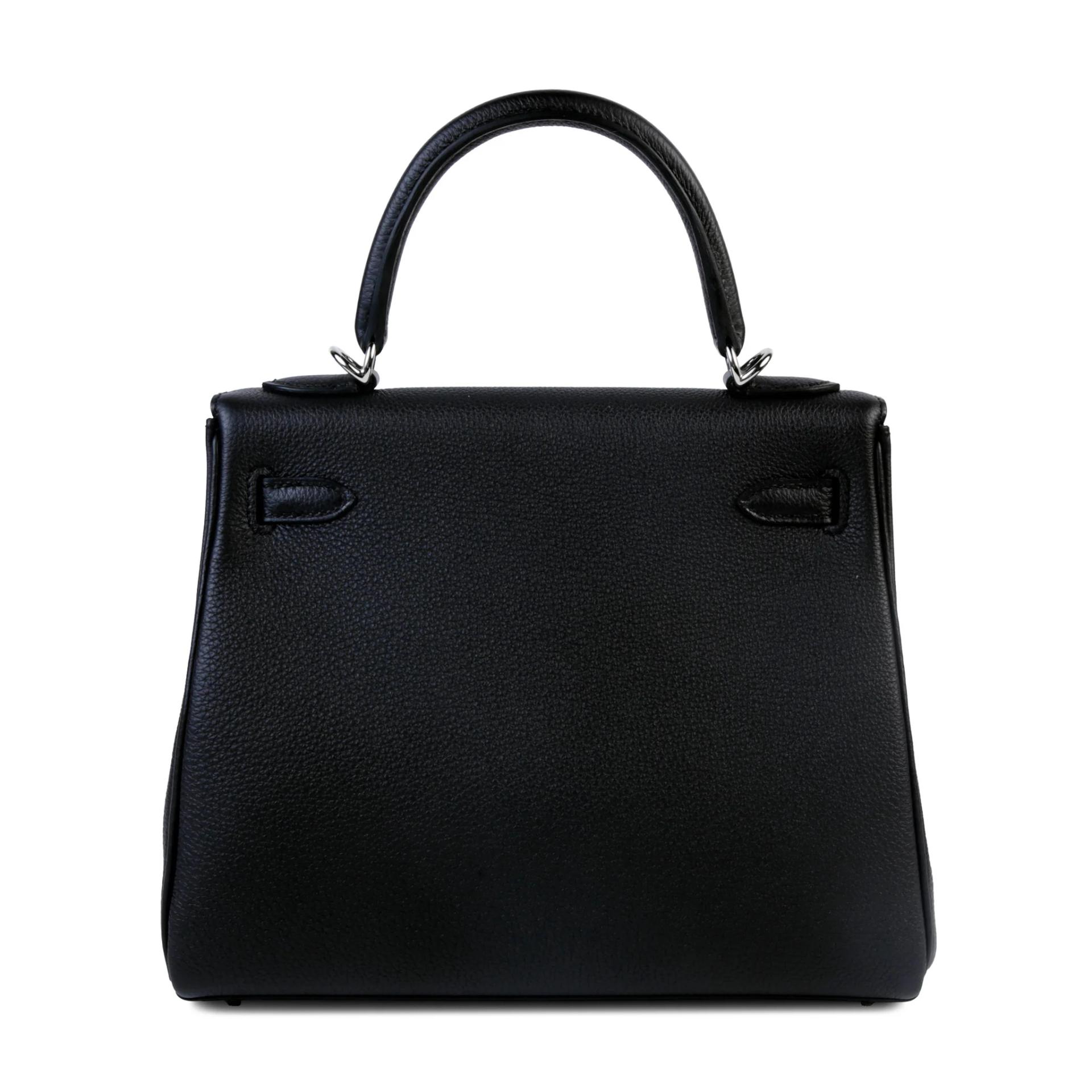 Brand New ( Rank N ) HERMÈS Kelly 25 Noir (89) Togo Palladium hardware G (2026) - 2