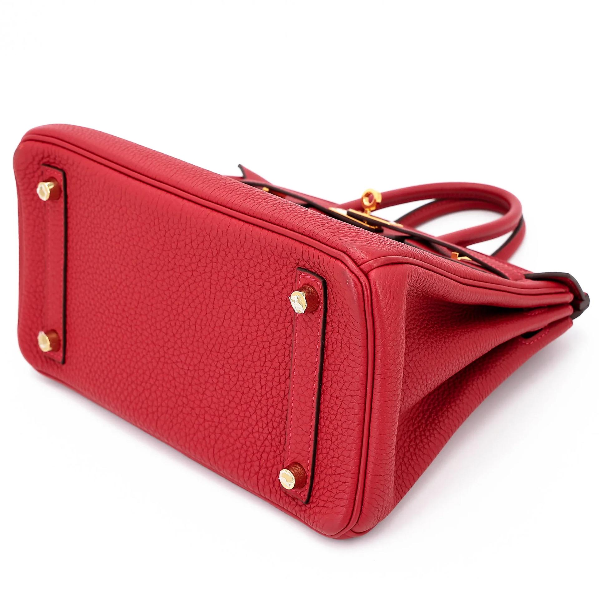 ランク A HERMÈS エルメス バーキン25 ルージュヴィフ (53) トゴ ゴールド金具 C刻印 (2018) - 6