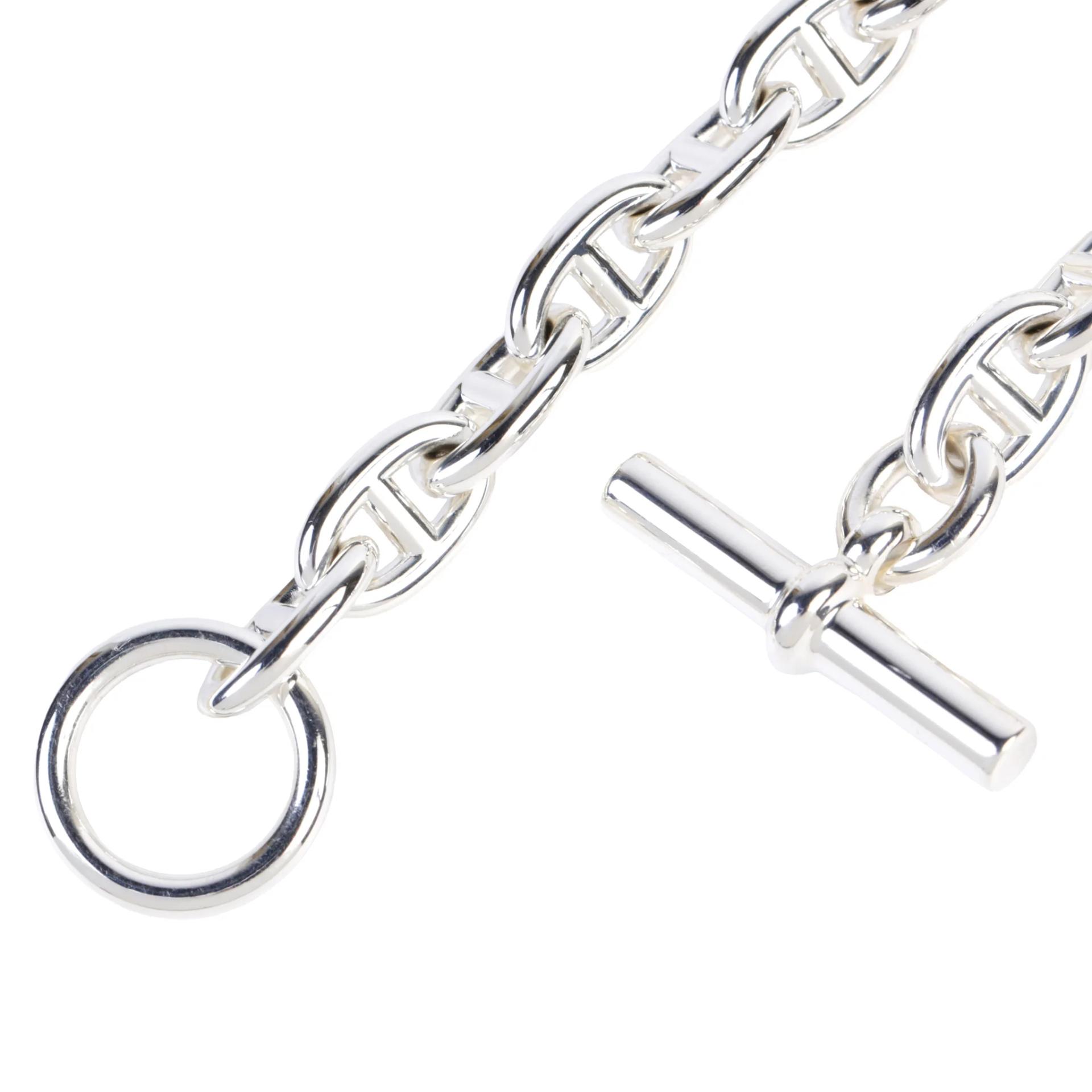 Unused ( Rank NS ) HERMÈS Chaine d'Ancre Bracelet MM Silver Silver 925 - 3