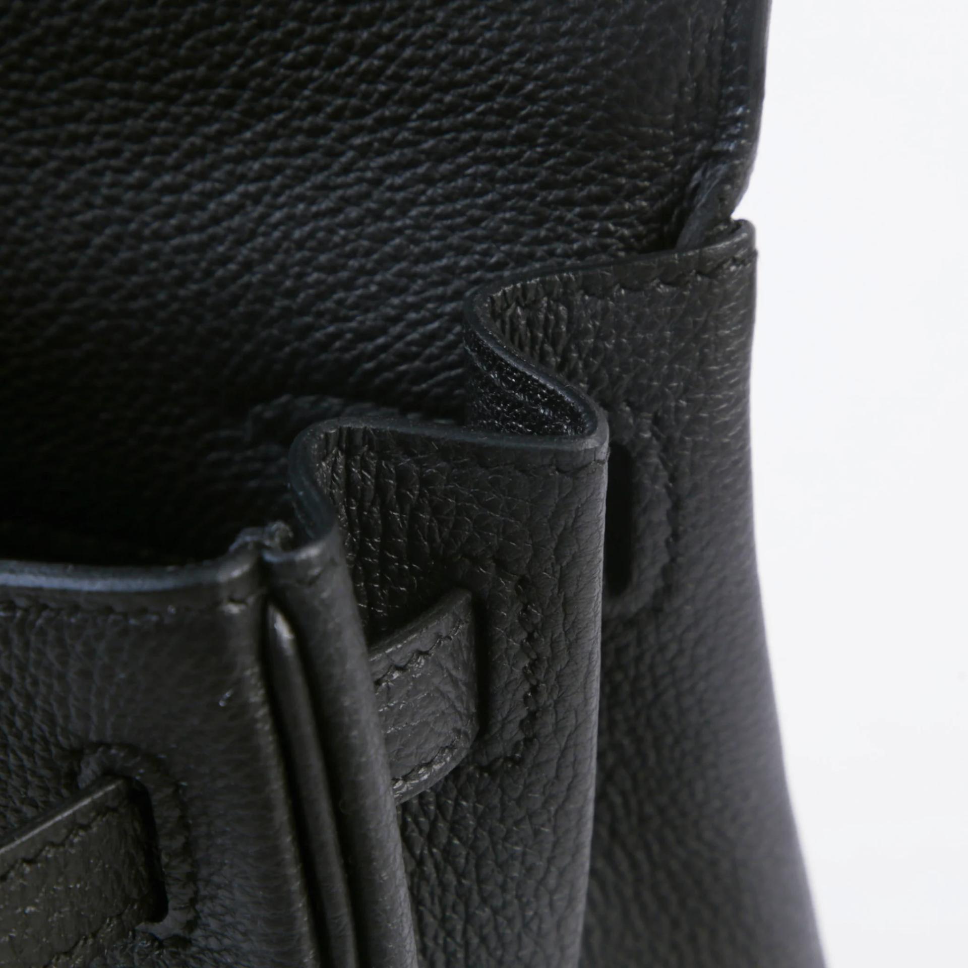 Brand New ( Rank N ) HERMÈS Kelly 25 Noir (89) Togo Palladium hardware G (2026) - 10
