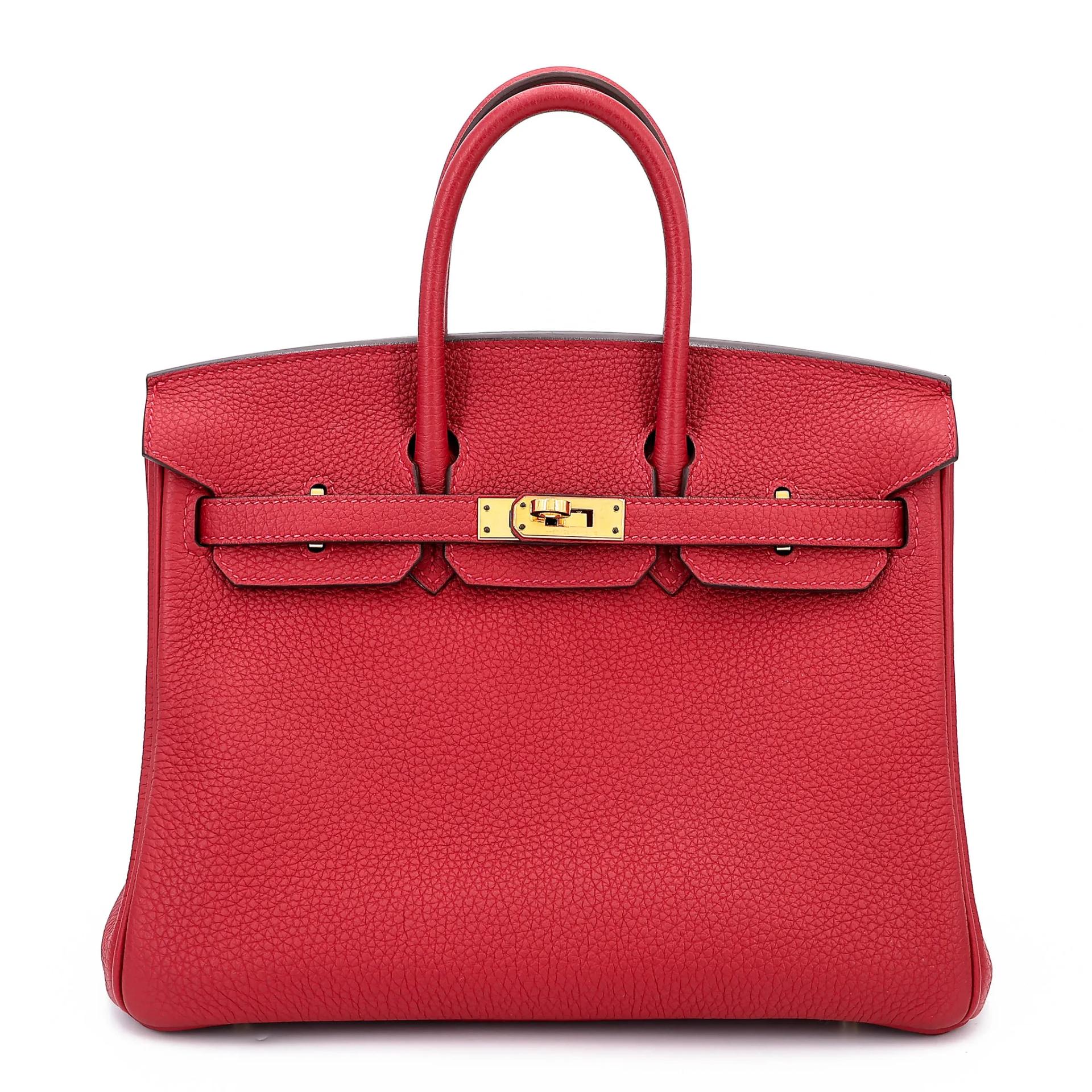 ランク A HERMÈS エルメス バーキン25 ルージュヴィフ (53) トゴ ゴールド金具 C刻印 (2018) - 1