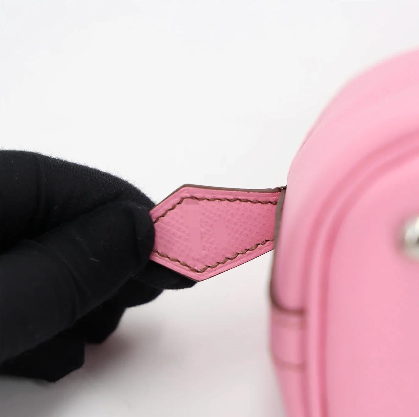 Excellent ( Rank SA ) HERMÈS Bolide 25 Pink (5P) Epsom Palladium hardware Z (2021) - 13