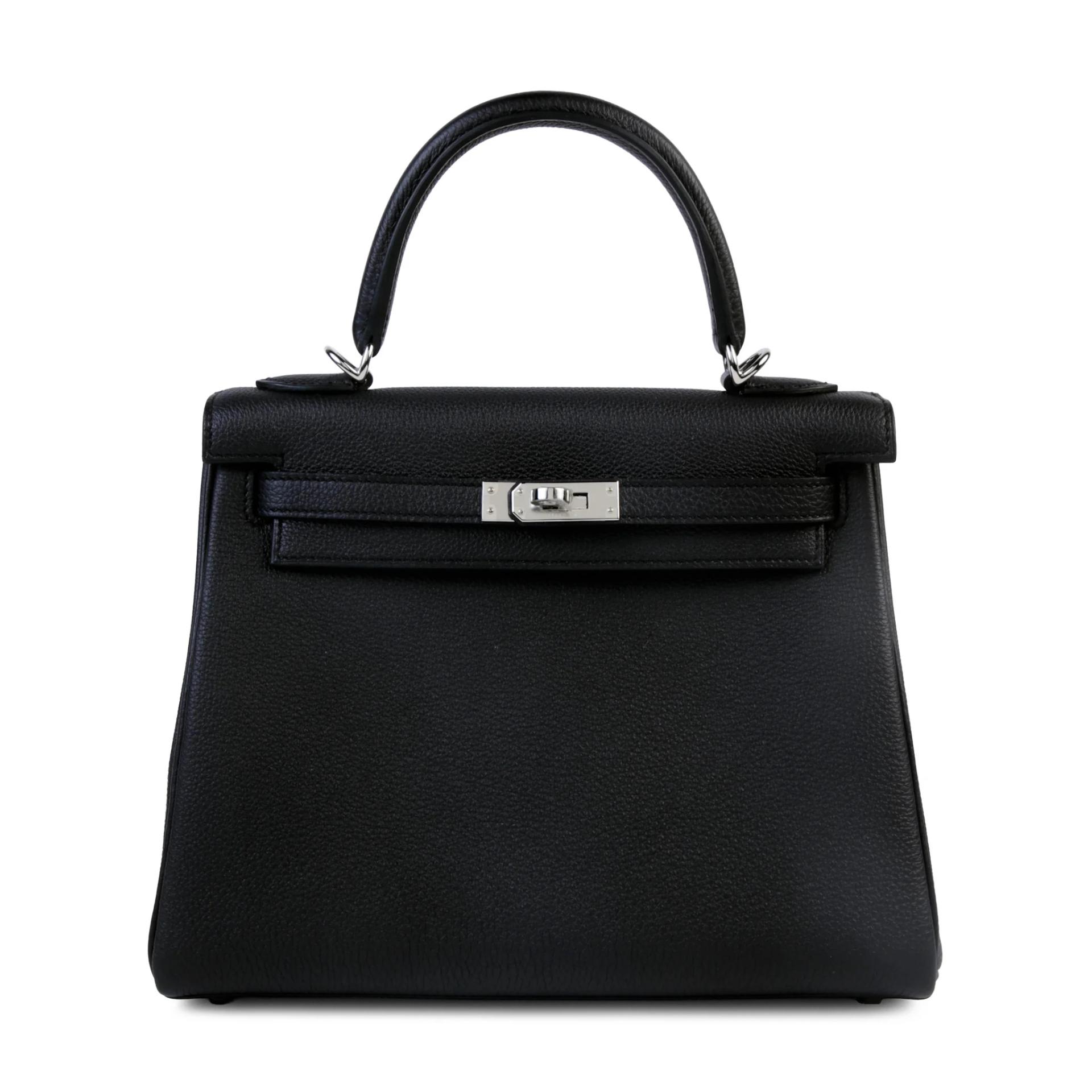 Brand New ( Rank N ) HERMÈS Kelly 25 Noir (89) Togo Palladium hardware G (2026) - 1