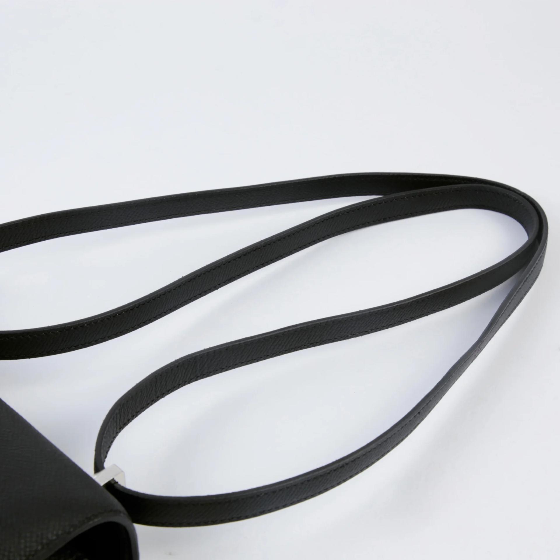 Brand New ( Rank N ) HERMÈS Constance Mini 19 Mirror Noir (89) Epsom Palladium hardware G (2026) - 3