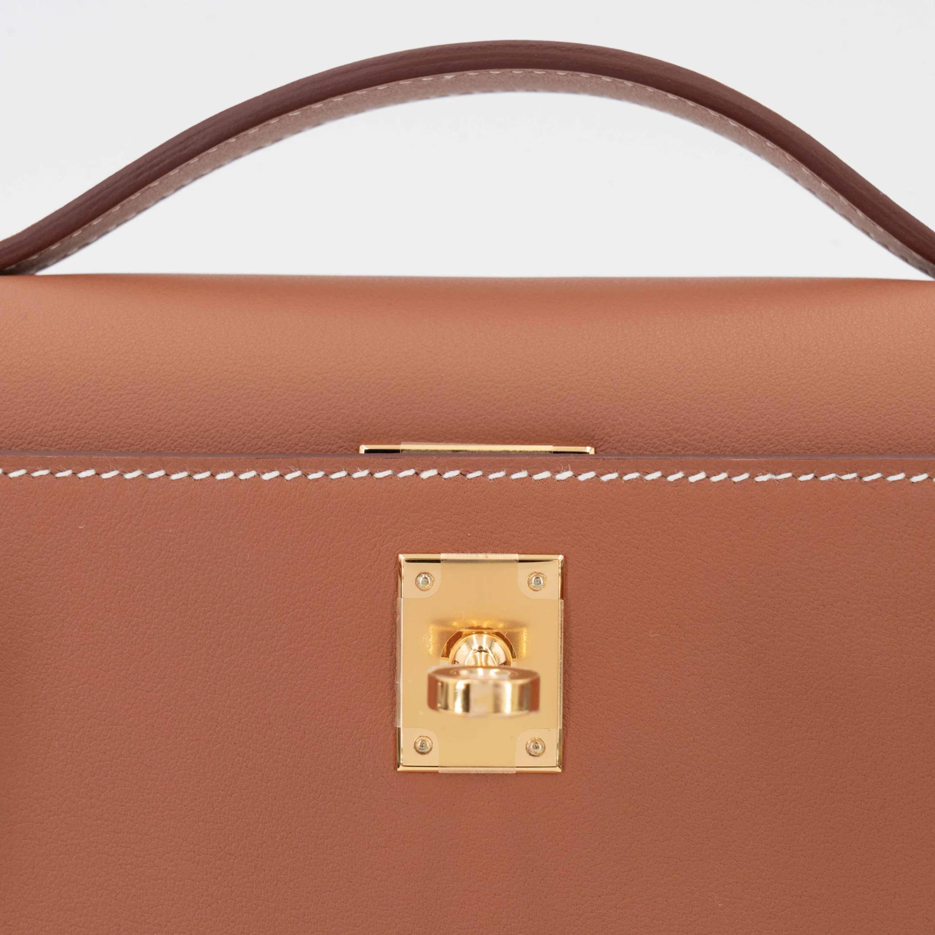 ランク N 新品 HERMÈS エルメス ポシェットケリー ゴールド (37) スイフト ゴールド金具 K刻印 (2025) - 9