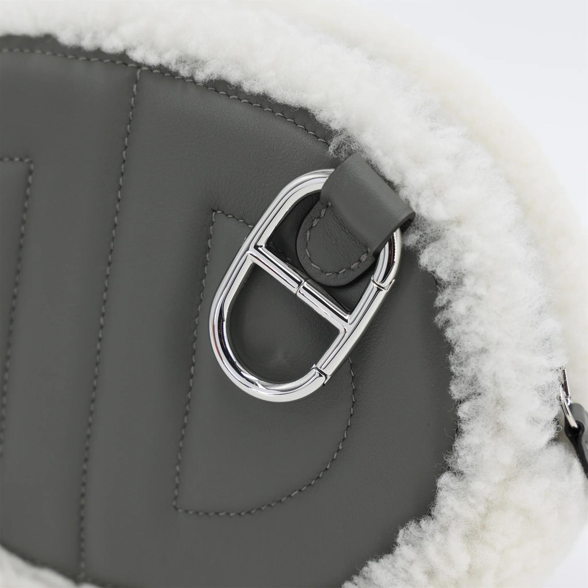 Excellent ( Rank SA ) HERMÈS In-The-Loop belt bag Gris Meyer (0L) Merino Wool Swift Palladium hardware W (2024) - 7