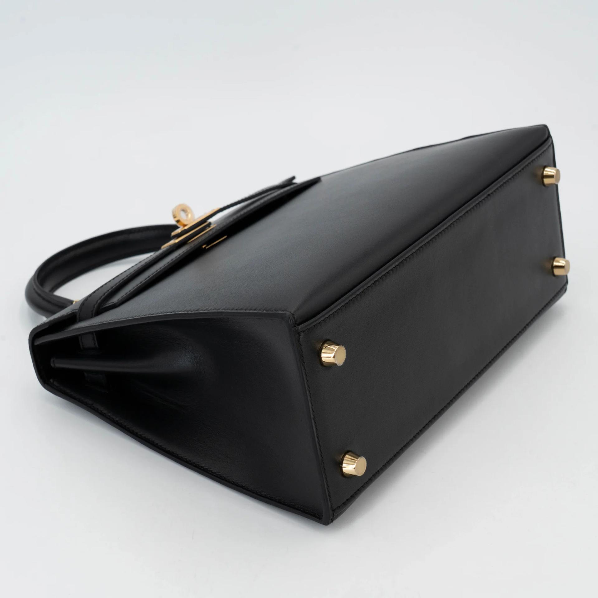 Brand New ( Rank N ) HERMÈS Kelly 25 Sellier Noir (89) Tadelakt Gold hardware G (2026) - 4
