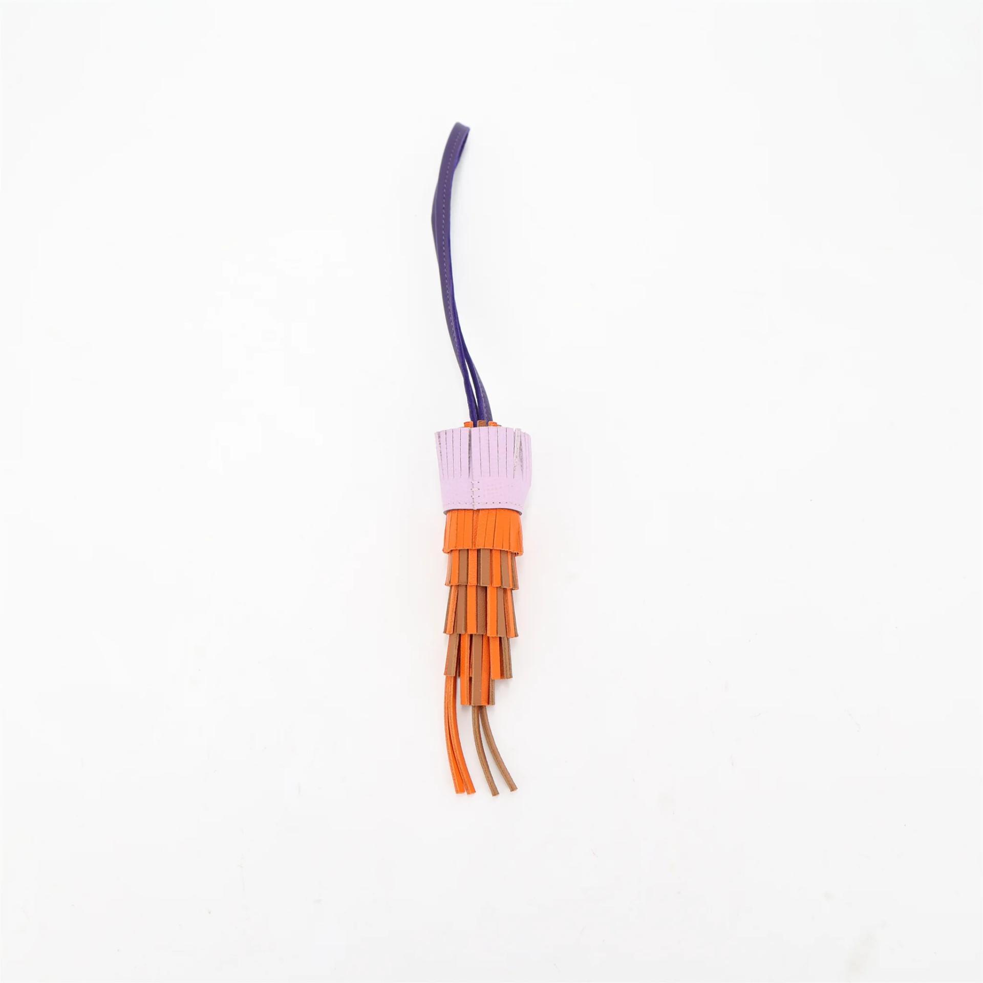 Brand New ( Rank N ) HERMÈS Chouette charm Feu (9J) Gold (37) Purple (X3) Guimauve (X0) Agneau Milo Swift G (2026) - 5