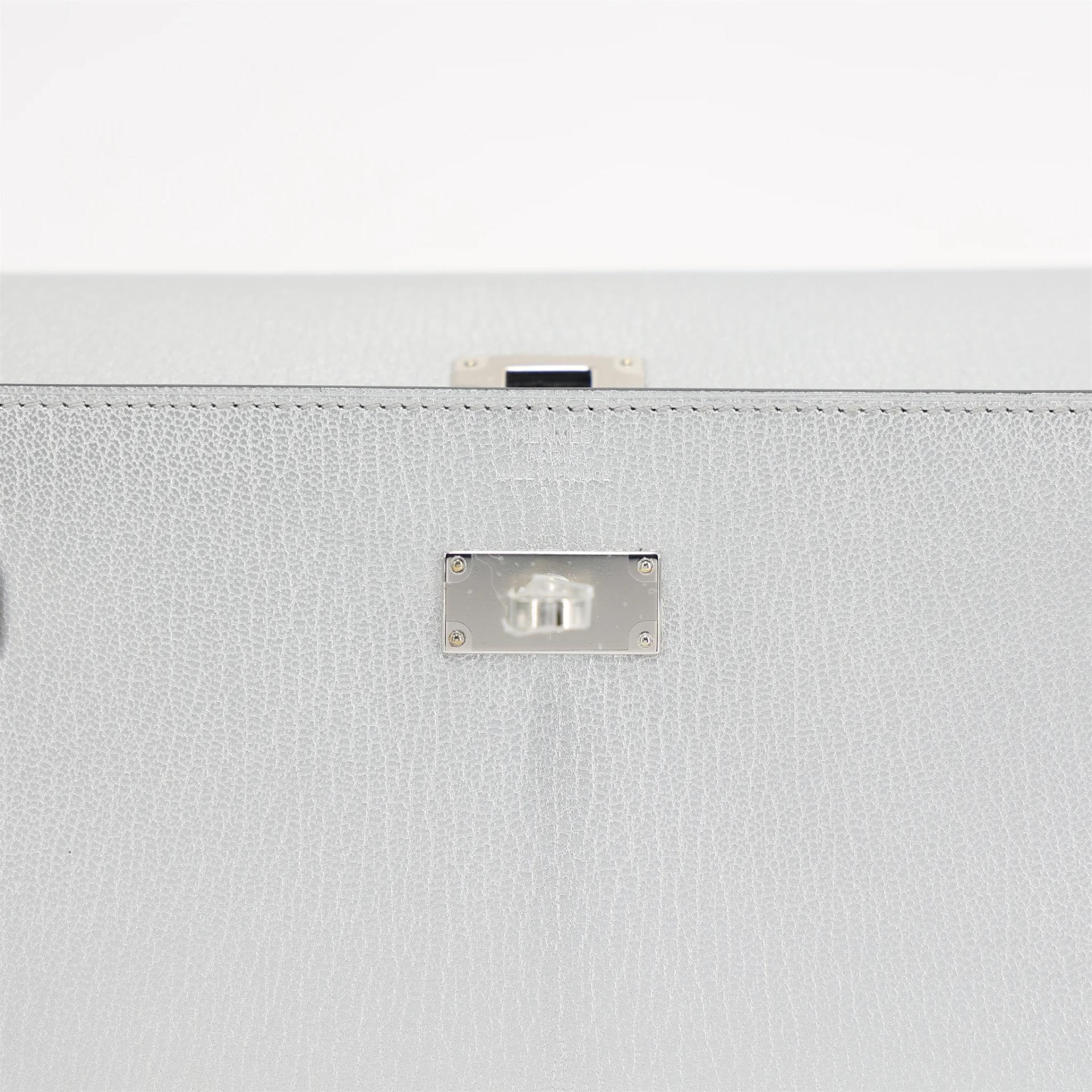 Brand New ( Rank N ) HERMÈS Kelly To Go Wallet Argent (05) Chamkilight Palladium hardware K (2025) - 9
