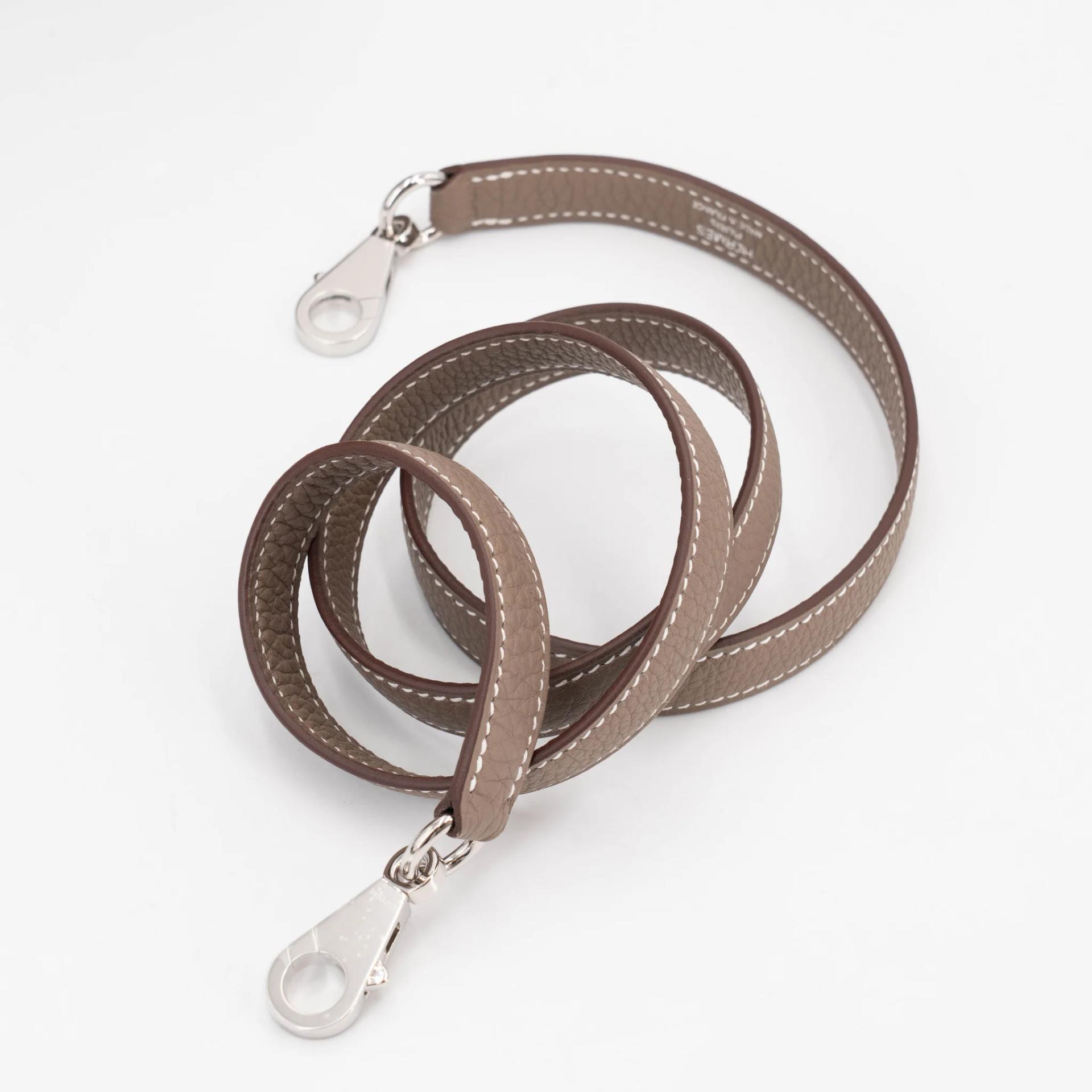 Brand New ( Rank N ) HERMÈS Kelly 25 Etoupe (18) Togo Palladium hardware G (2026) - 16