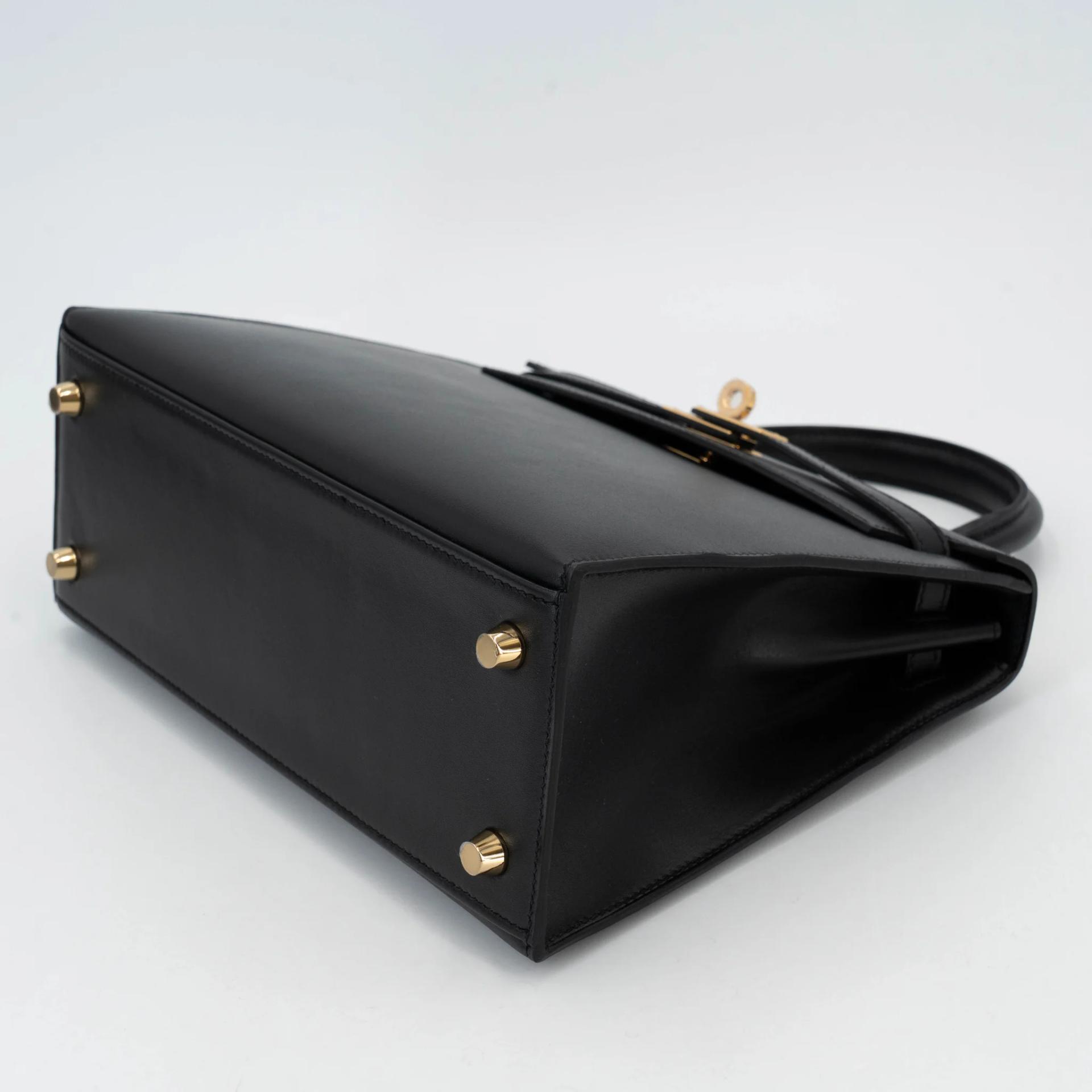 Brand New ( Rank N ) HERMÈS Kelly 25 Sellier Noir (89) Tadelakt Gold hardware G (2026) - 5