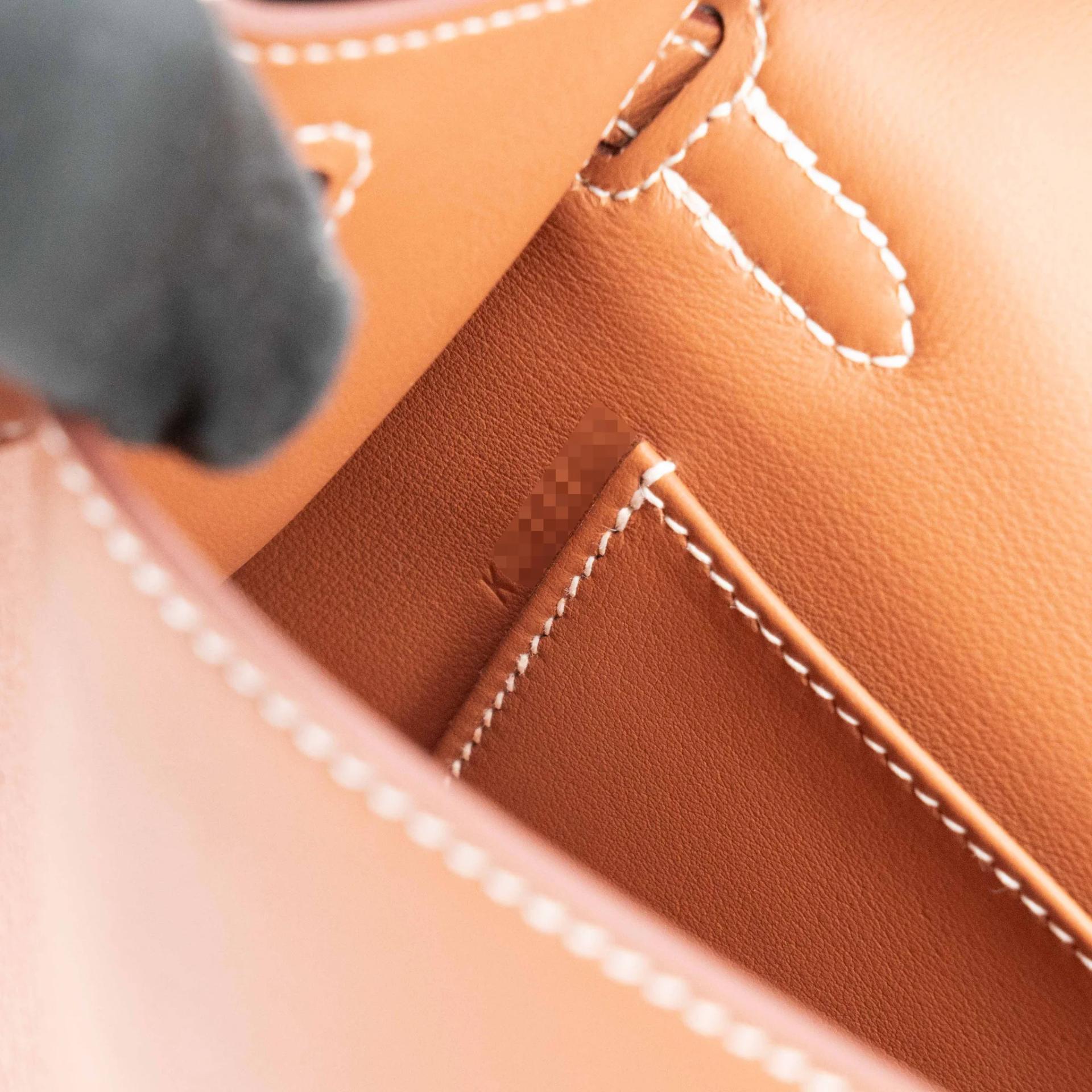 ランク N 新品 HERMÈS エルメス ポシェットケリー ゴールド (37) スイフト ゴールド金具 K刻印 (2025) - 15