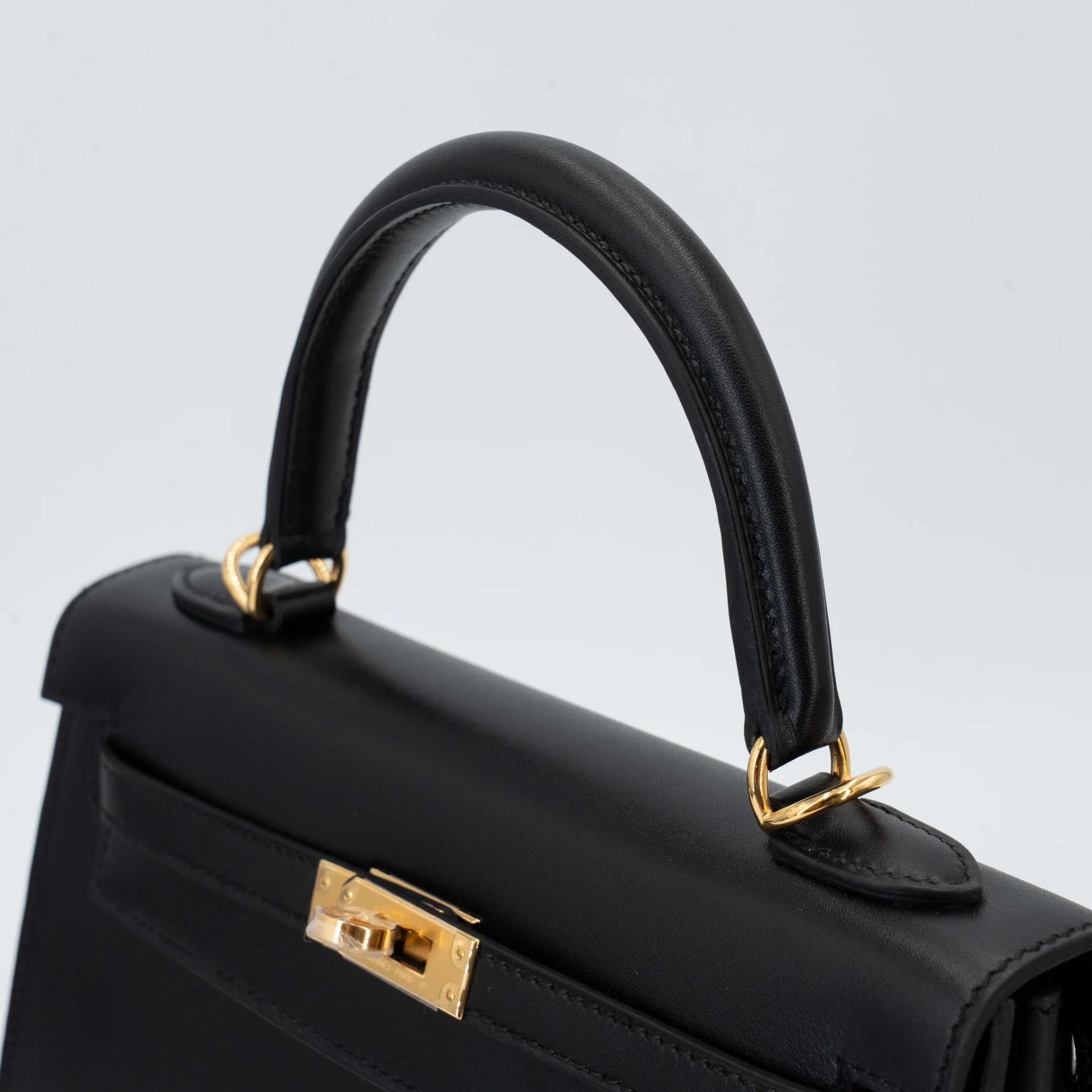 Brand New ( Rank N ) HERMÈS Kelly 25 Sellier Noir (89) Tadelakt Gold hardware G (2026) - 3