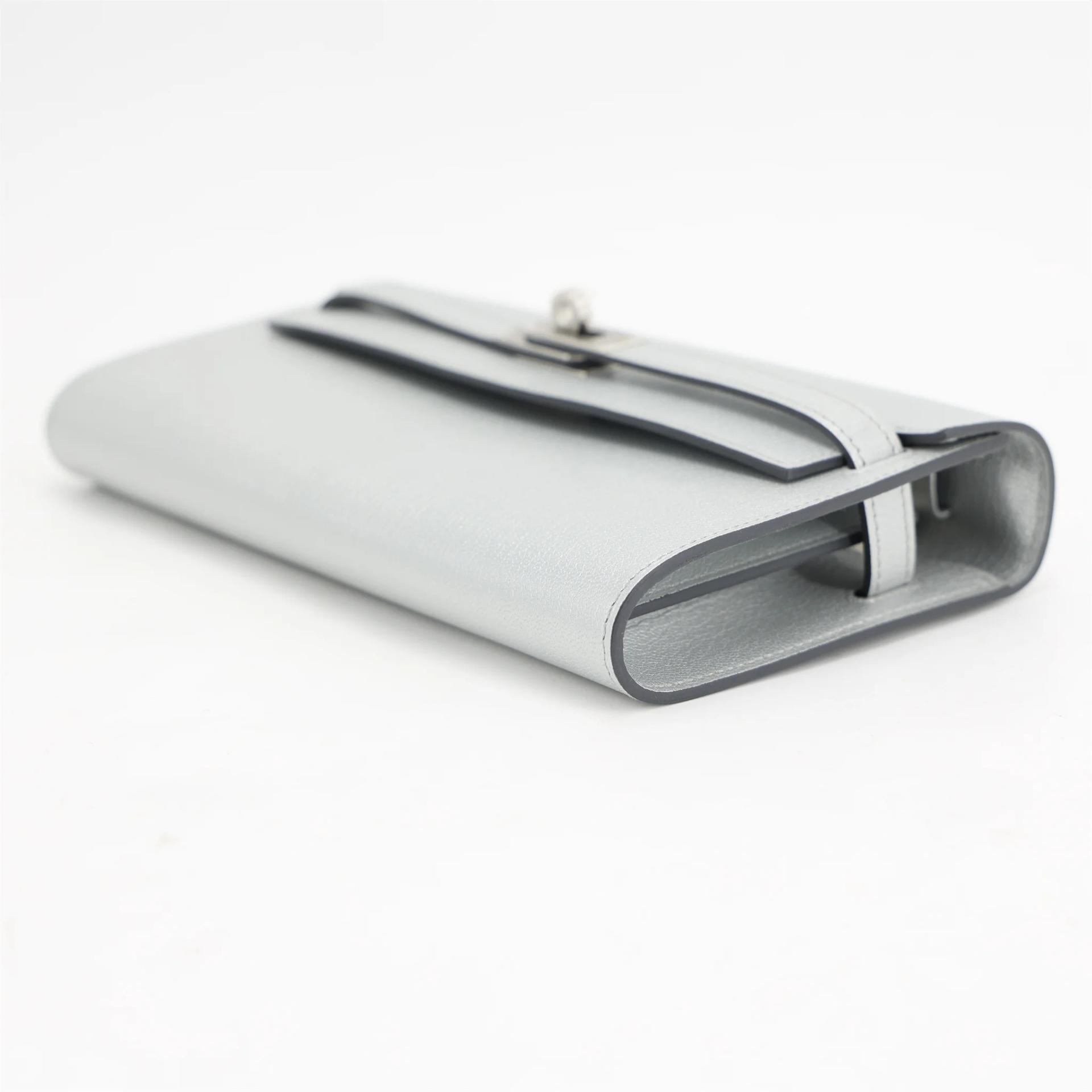 Brand New ( Rank N ) HERMÈS Kelly To Go Wallet Argent (05) Chamkilight Palladium hardware K (2025) - 5