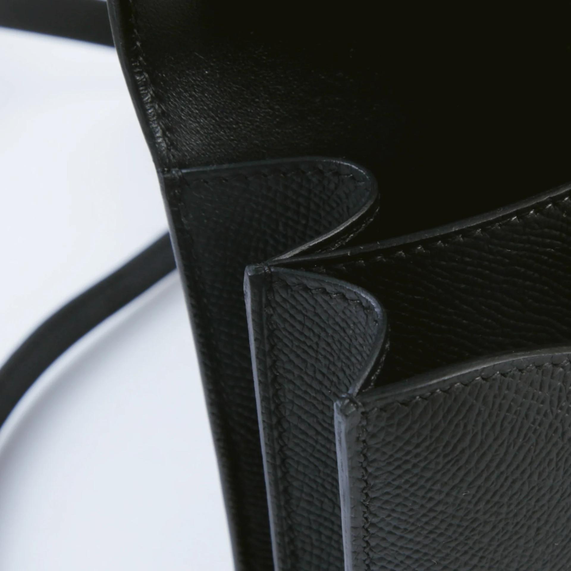 Brand New ( Rank N ) HERMÈS Constance Mini 19 Mirror Noir (89) Epsom Palladium hardware G (2026) - 13