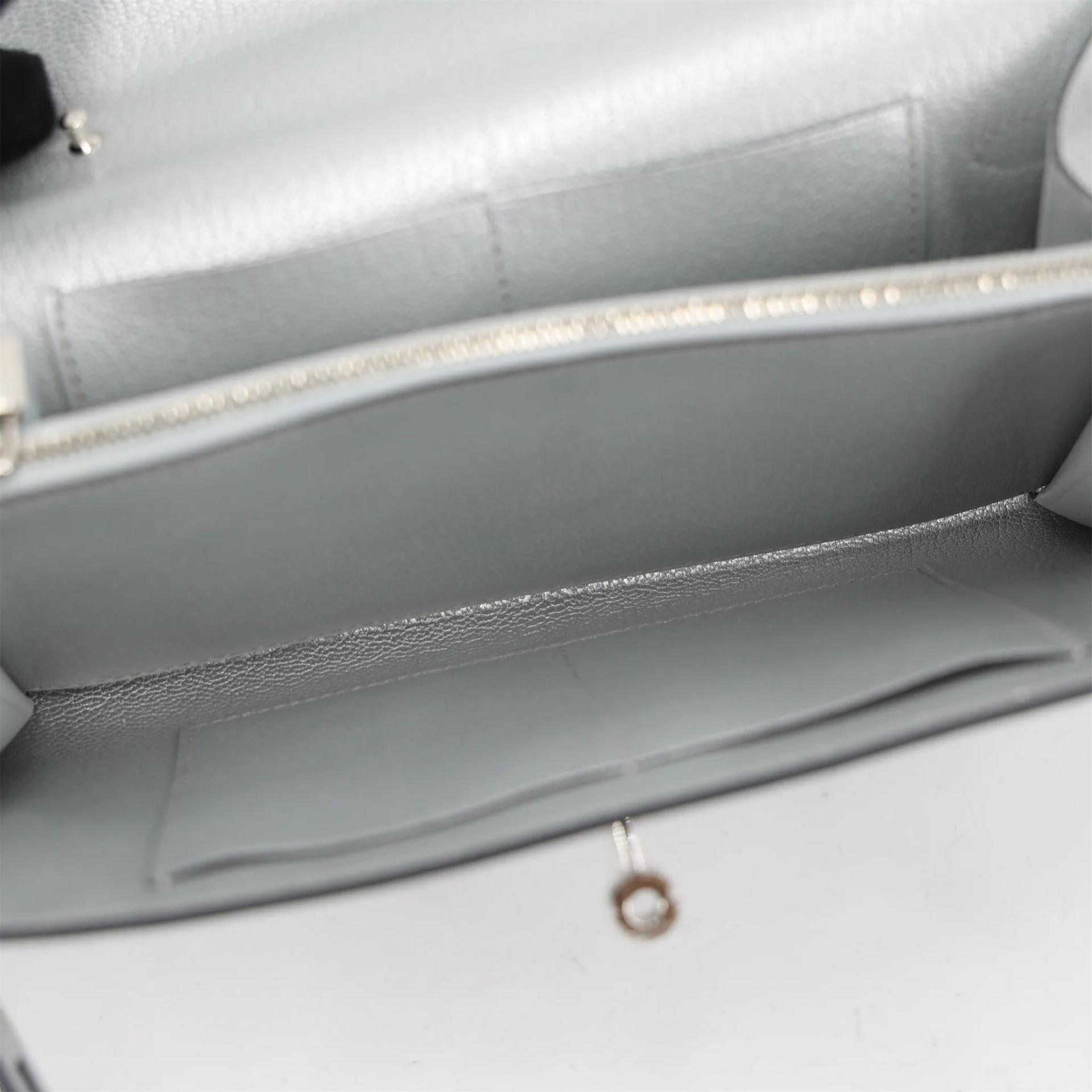 Brand New ( Rank N ) HERMÈS Kelly To Go Wallet Argent (05) Chamkilight Palladium hardware K (2025) - 13