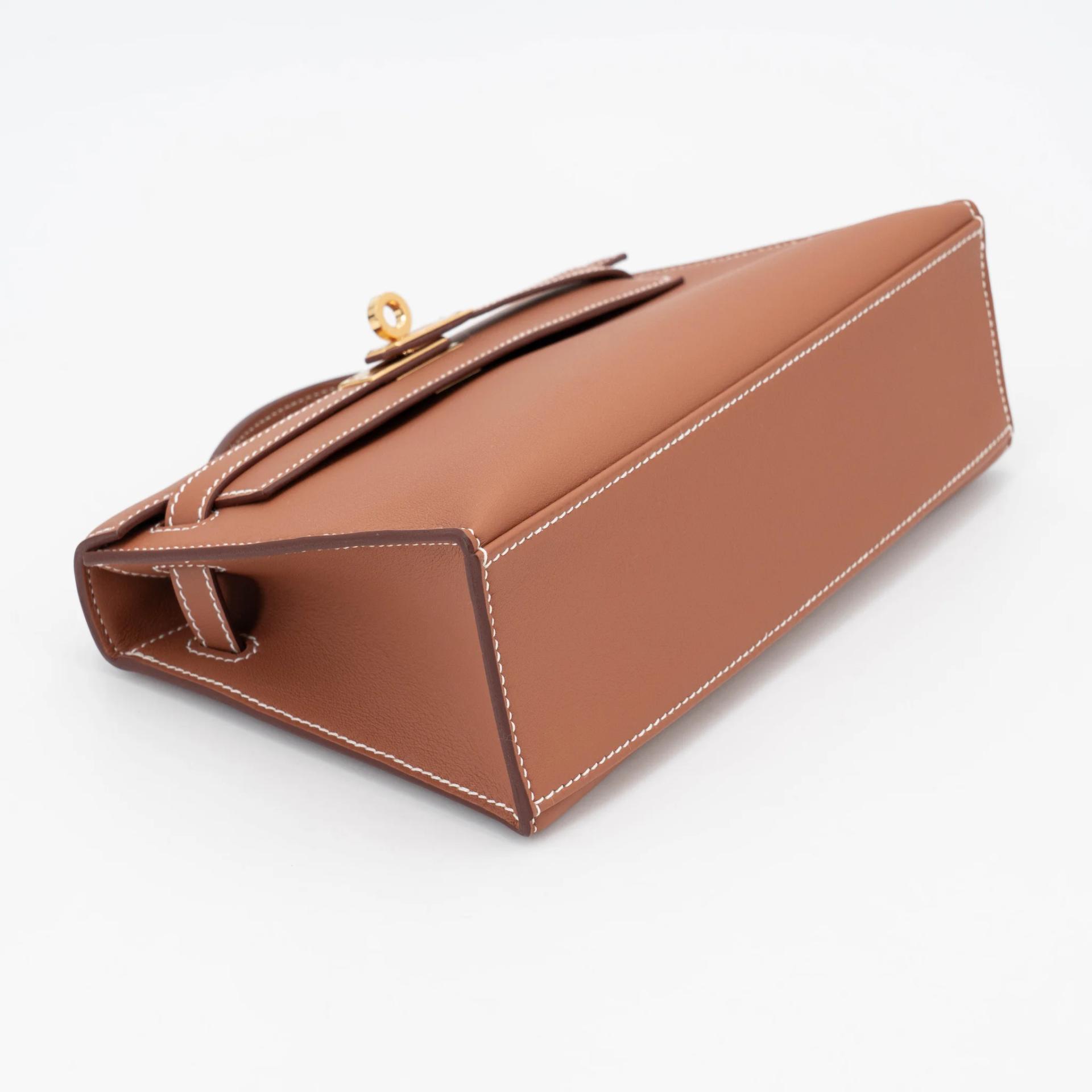 ランク N 新品 HERMÈS エルメス ポシェットケリー ゴールド (37) スイフト ゴールド金具 K刻印 (2025) - 4