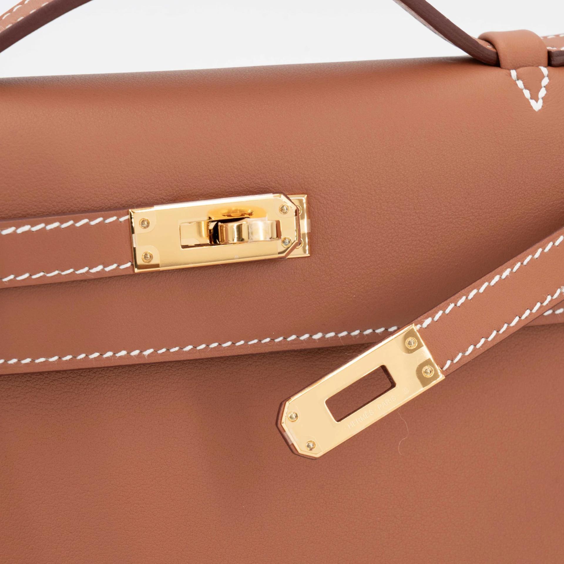 ランク N 新品 HERMÈS エルメス ポシェットケリー ゴールド (37) スイフト ゴールド金具 K刻印 (2025) - 8