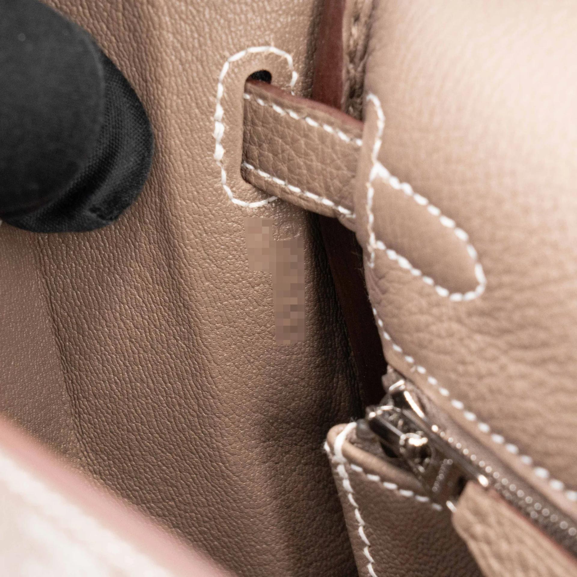 Brand New ( Rank N ) HERMÈS Kelly 25 Etoupe (18) Togo Palladium hardware G (2026) - 14