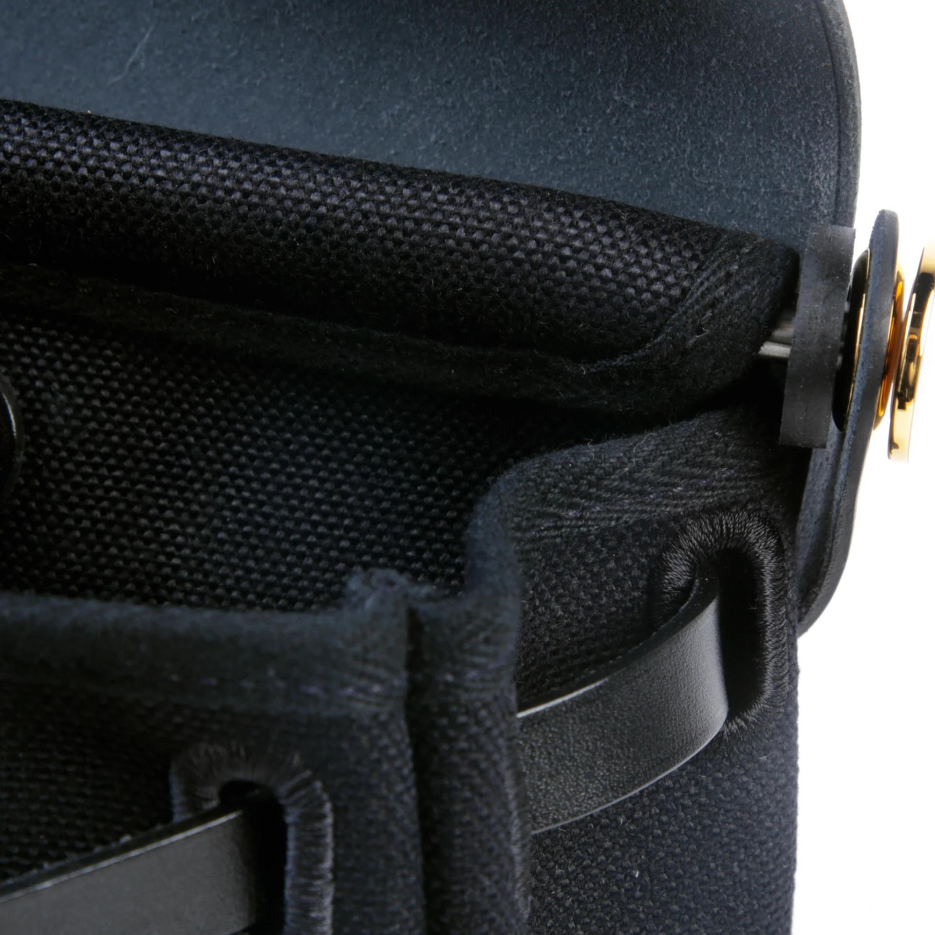 Unused ( Rank NS ) HERMÈS Herbag Zip Mini 20 Noir (89) Vache Hunter Canvas Gold hardware K (2025) - 10