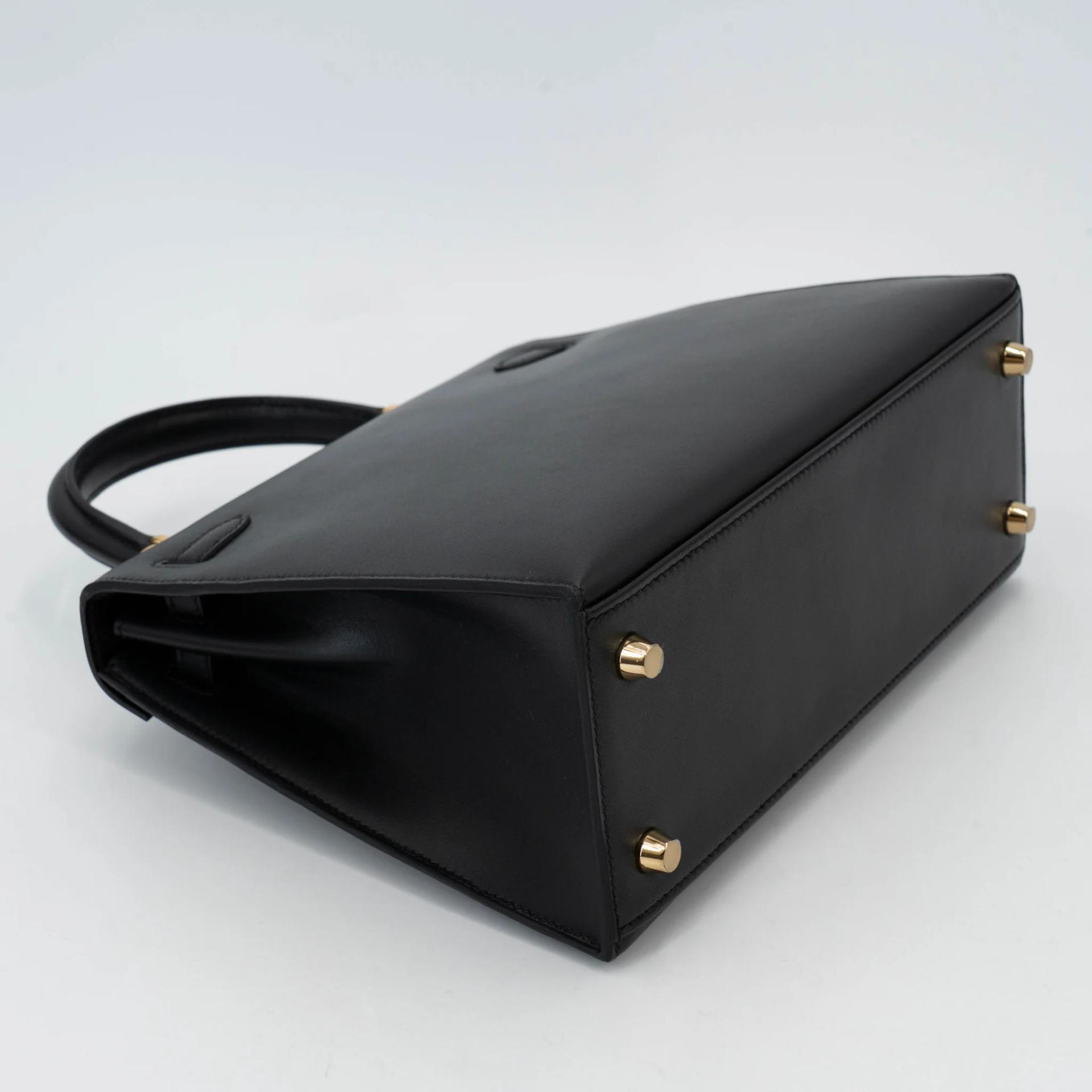 Brand New ( Rank N ) HERMÈS Kelly 25 Sellier Noir (89) Tadelakt Gold hardware G (2026) - 7