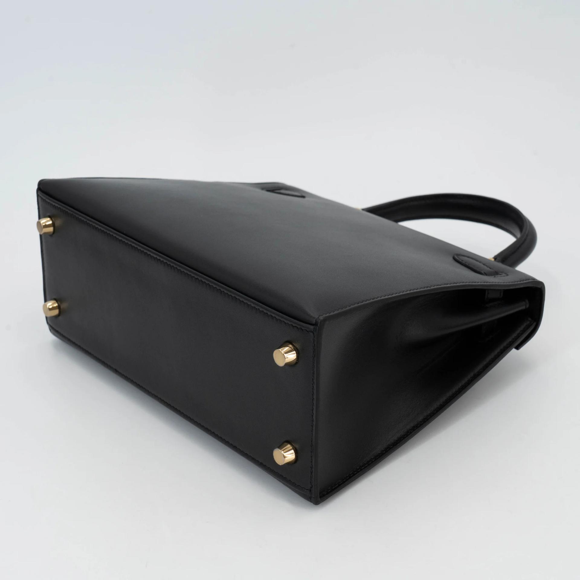Brand New ( Rank N ) HERMÈS Kelly 25 Sellier Noir (89) Tadelakt Gold hardware G (2026) - 6