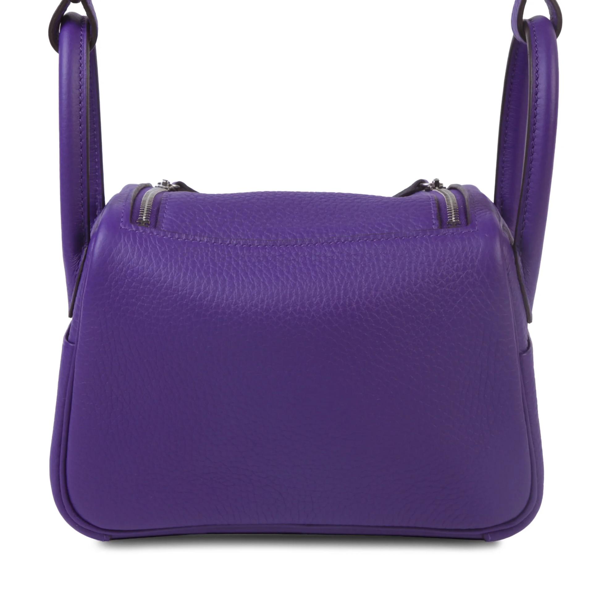 Brand New ( Rank N ) HERMÈS Mini Lindy II Purple (X3) Clemence Palladium hardware G (2026) - 2
