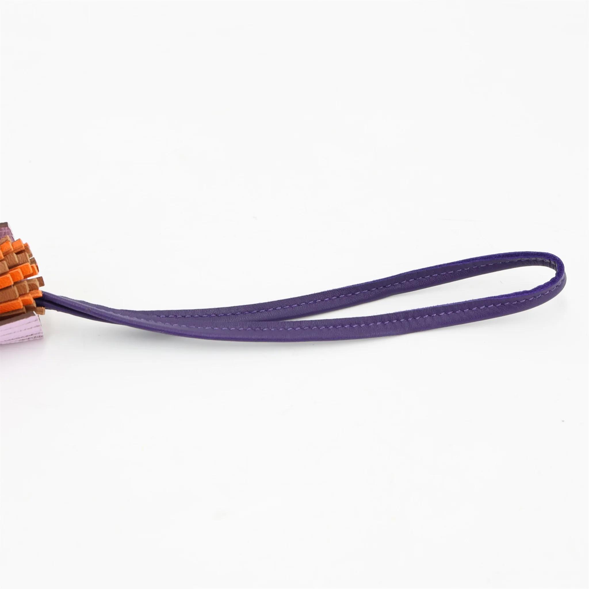 Brand New ( Rank N ) HERMÈS Chouette charm Feu (9J) Gold (37) Purple (X3) Guimauve (X0) Agneau Milo Swift G (2026) - 6
