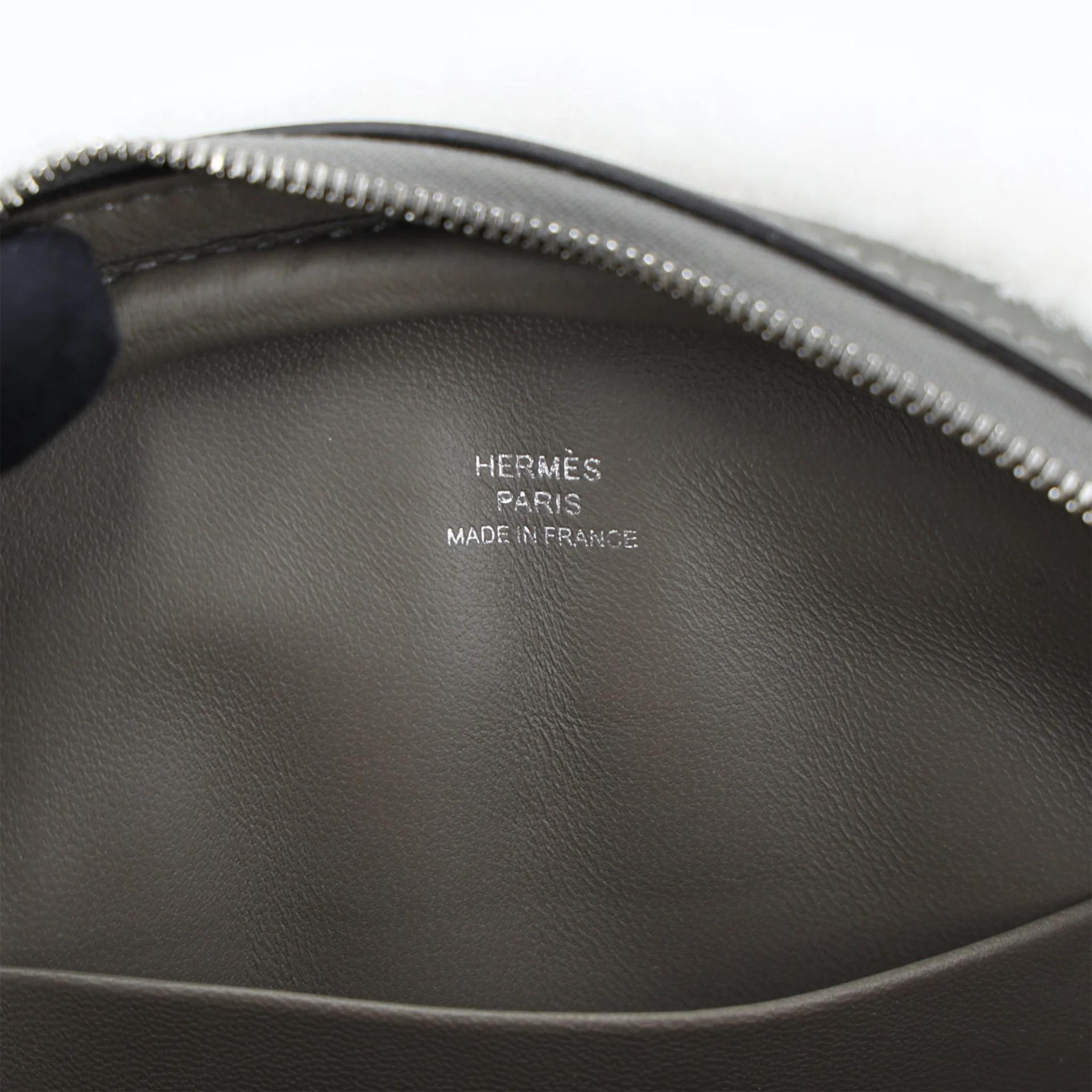 Excellent ( Rank SA ) HERMÈS In-The-Loop belt bag Gris Meyer (0L) Merino Wool Swift Palladium hardware W (2024) - 9