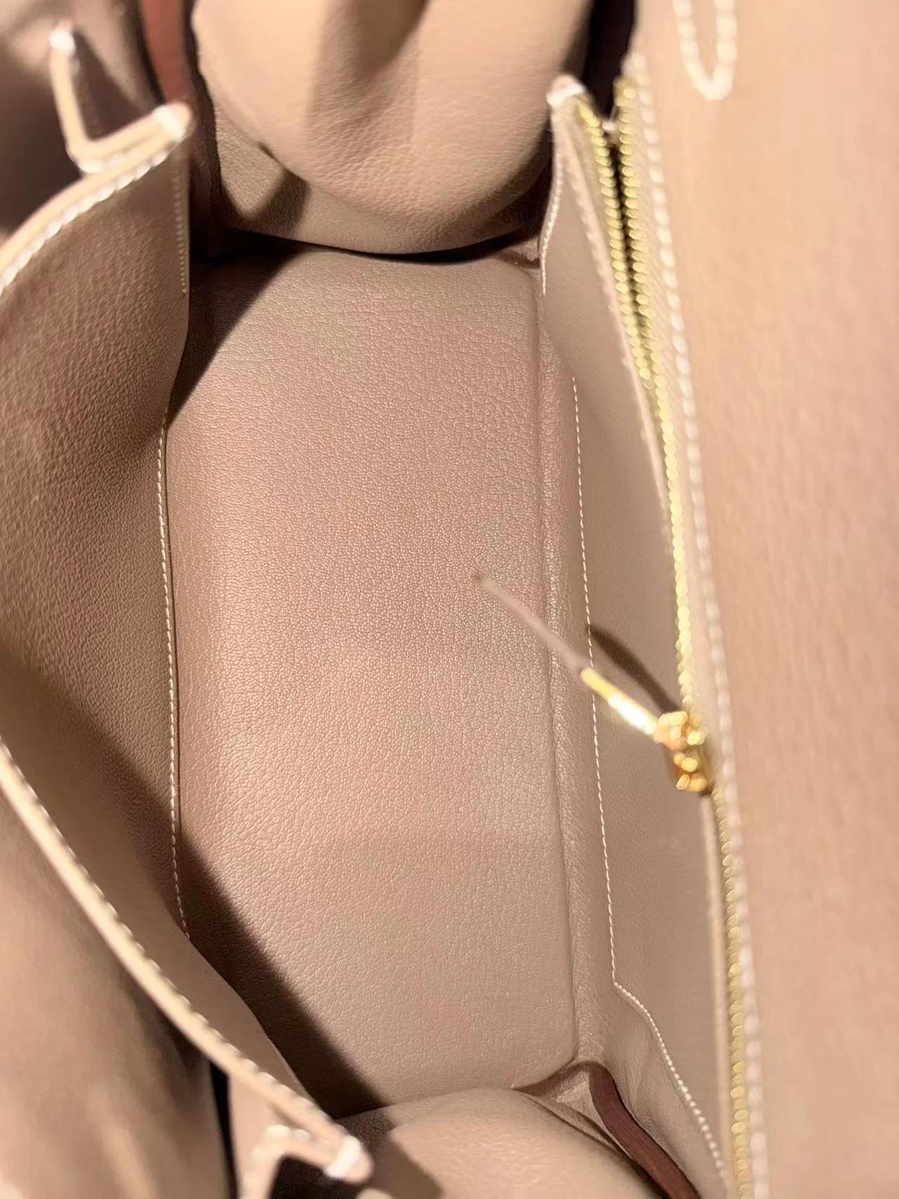 Brand New ( Rank N ) HERMÈS Kelly 25 Etoupe (18) Togo Gold hardware G (2026) - 22