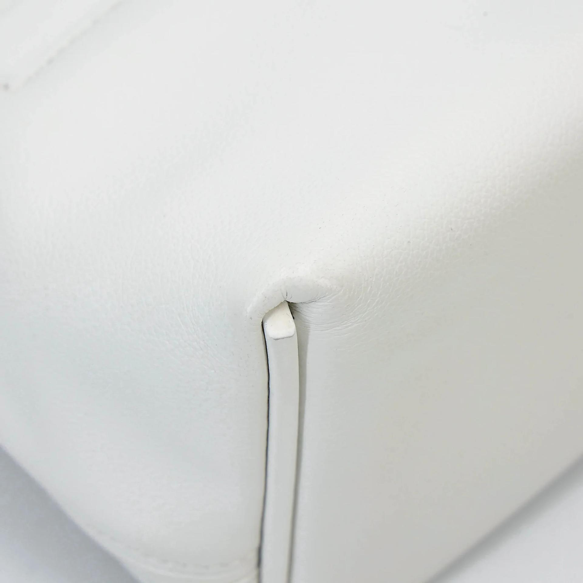 Very Good ( Rank A) HERMÈS 24/24 - 21 mini White (01) Evercolor Swift Gold hardware W (2024) - 11