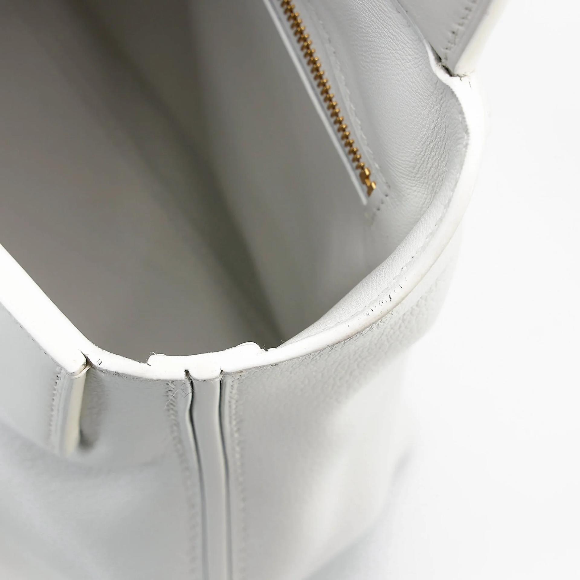 Very Good ( Rank A) HERMÈS 24/24 - 21 mini White (01) Evercolor Swift Gold hardware W (2024) - 22