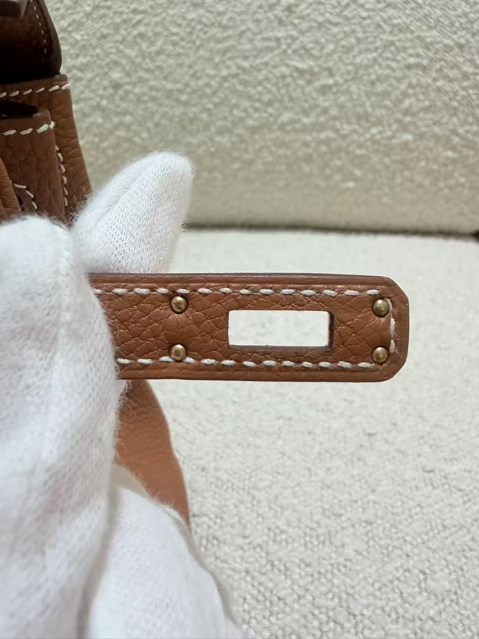 Unused ( Rank NS ) HERMÈS Kelly 25 Gold (37) Togo Gold hardware K (2025) - 24