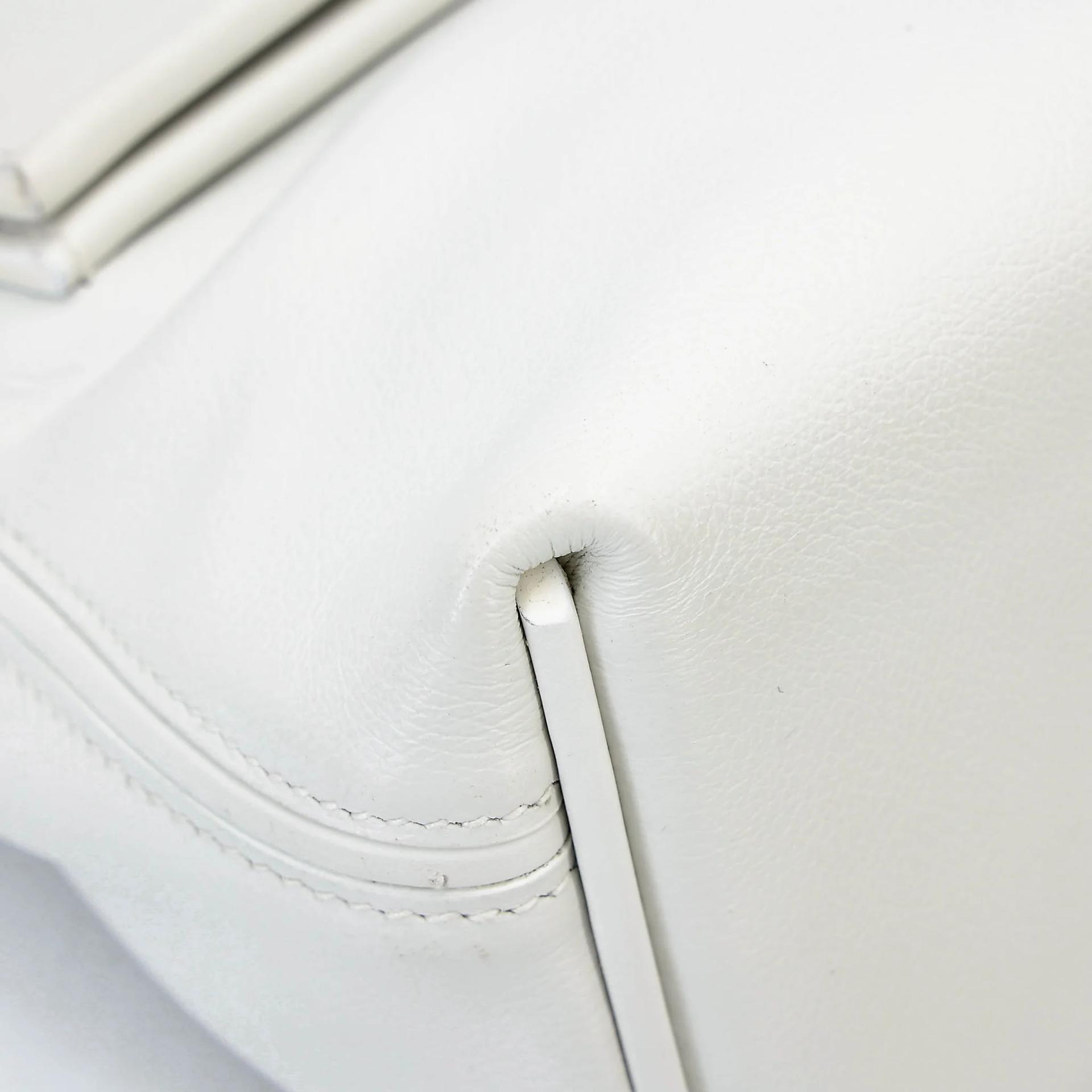 Very Good ( Rank A) HERMÈS 24/24 - 21 mini White (01) Evercolor Swift Gold hardware W (2024) - 9