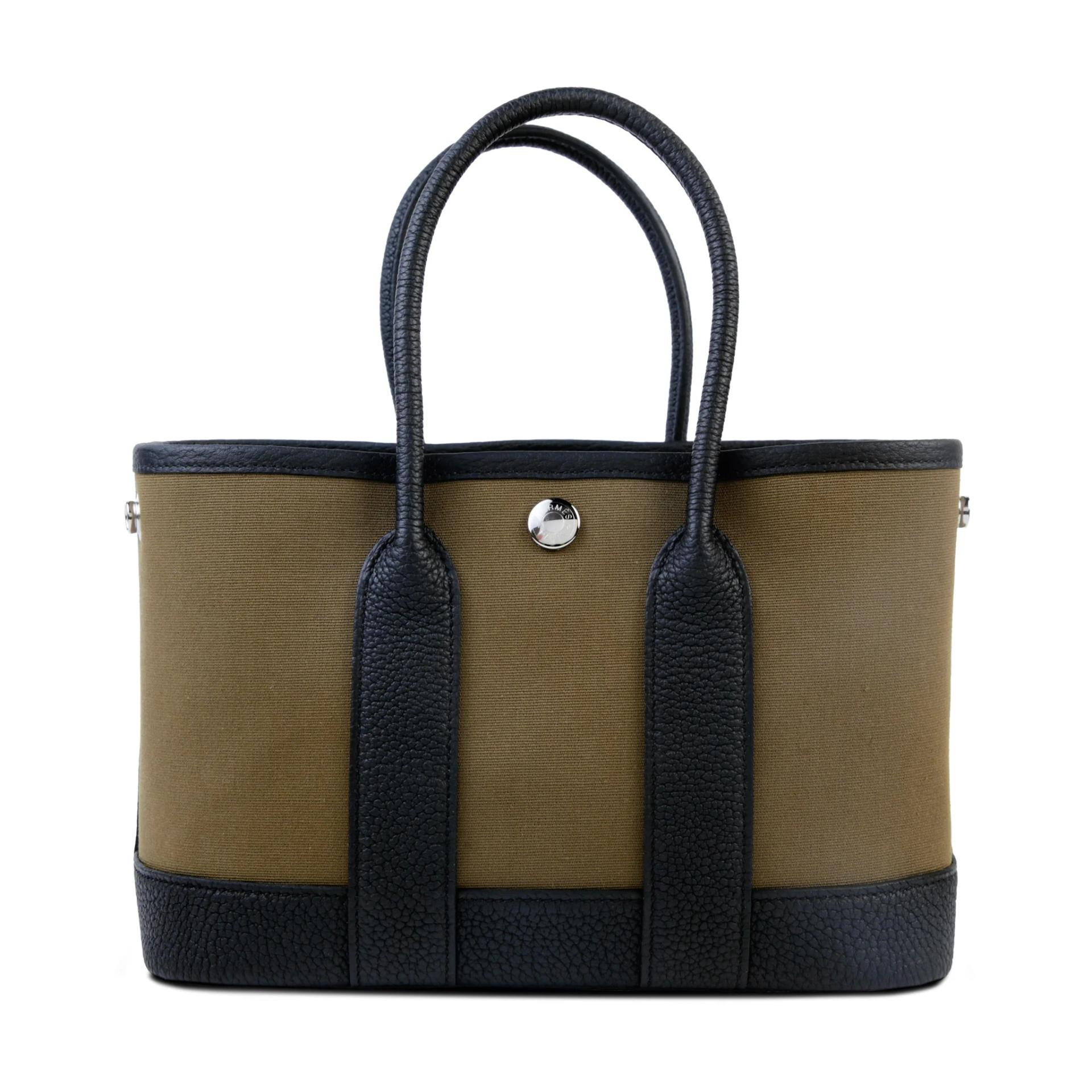 ランク N 新品 HERMÈS エルメス ネオガーデンパーティ オリーブグリーン (61) トワルアッシュ ネゴンダ シルバー金具 G刻印 (2026) - 1