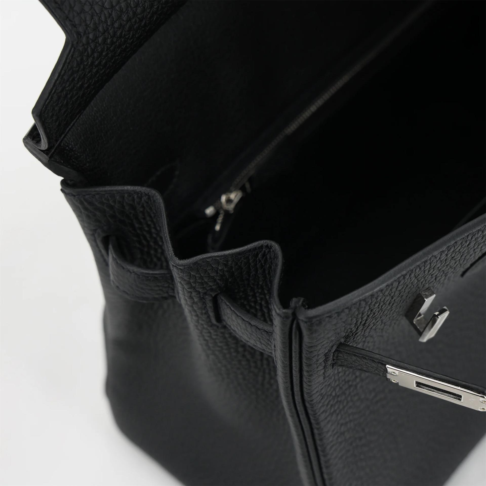 Brand New ( Rank N ) HERMÈS Birkin 25 Noir (89) Togo Palladium hardware G (2026) - 14