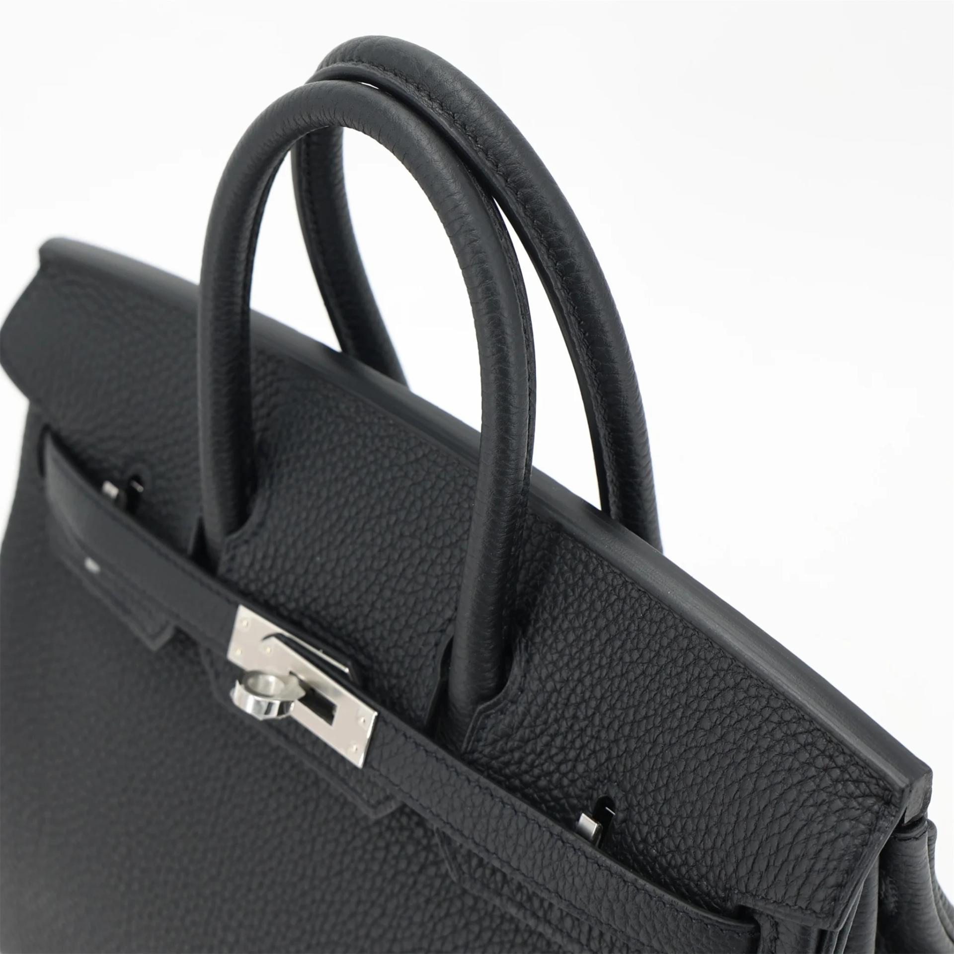 Brand New ( Rank N ) HERMÈS Birkin 25 Noir (89) Togo Palladium hardware G (2026) - 3