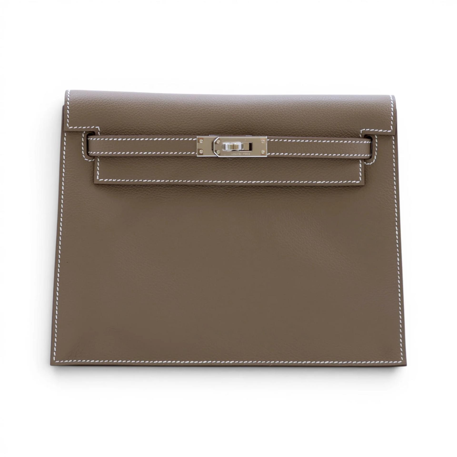 ランク N 新品 HERMÈS エルメス ケリーダンス エトゥープ (18) エバーカラー シルバー金具 G刻印 (2026) - 1