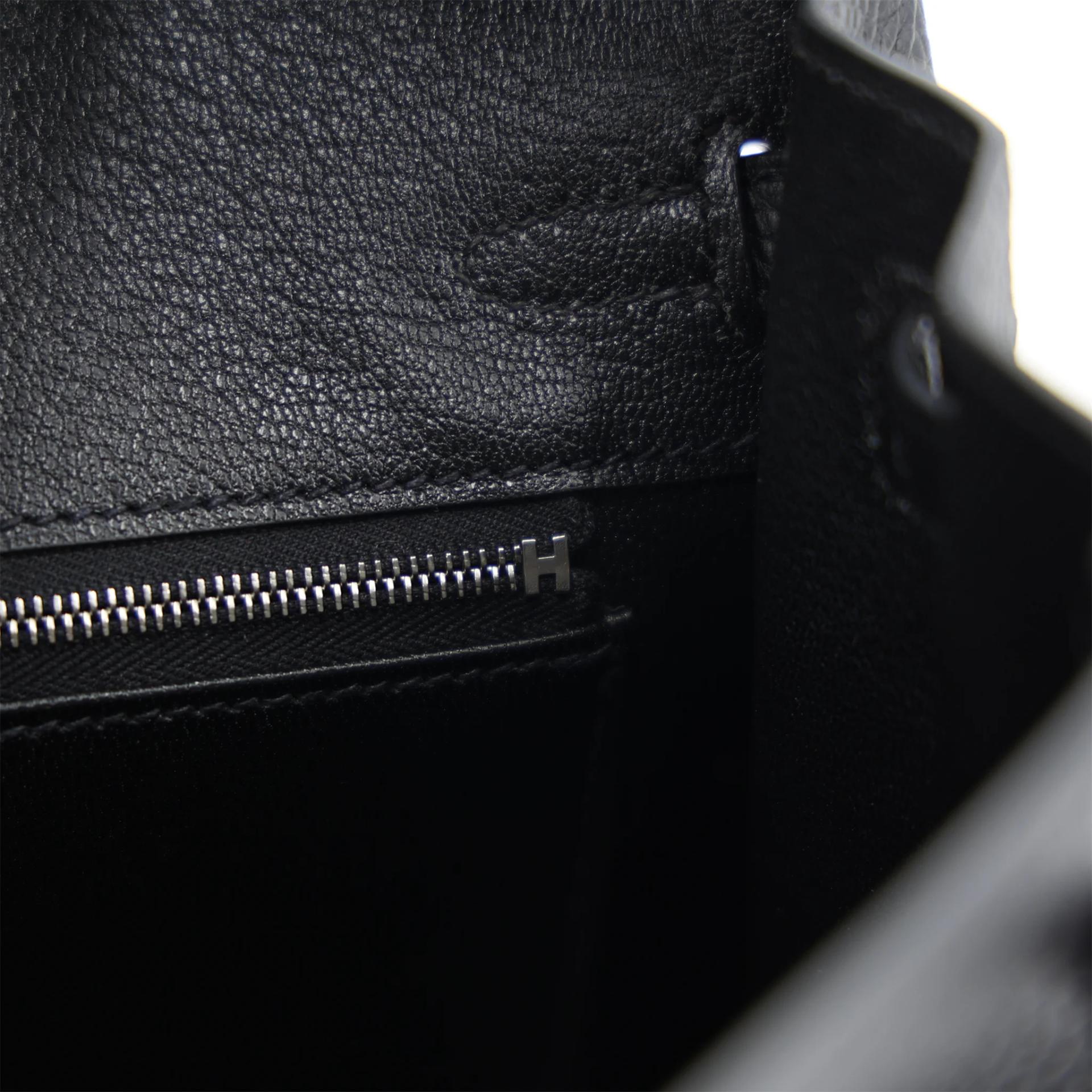 Brand New ( Rank N ) HERMÈS Birkin 25 Noir (89) Togo Palladium hardware G (2026) - 13