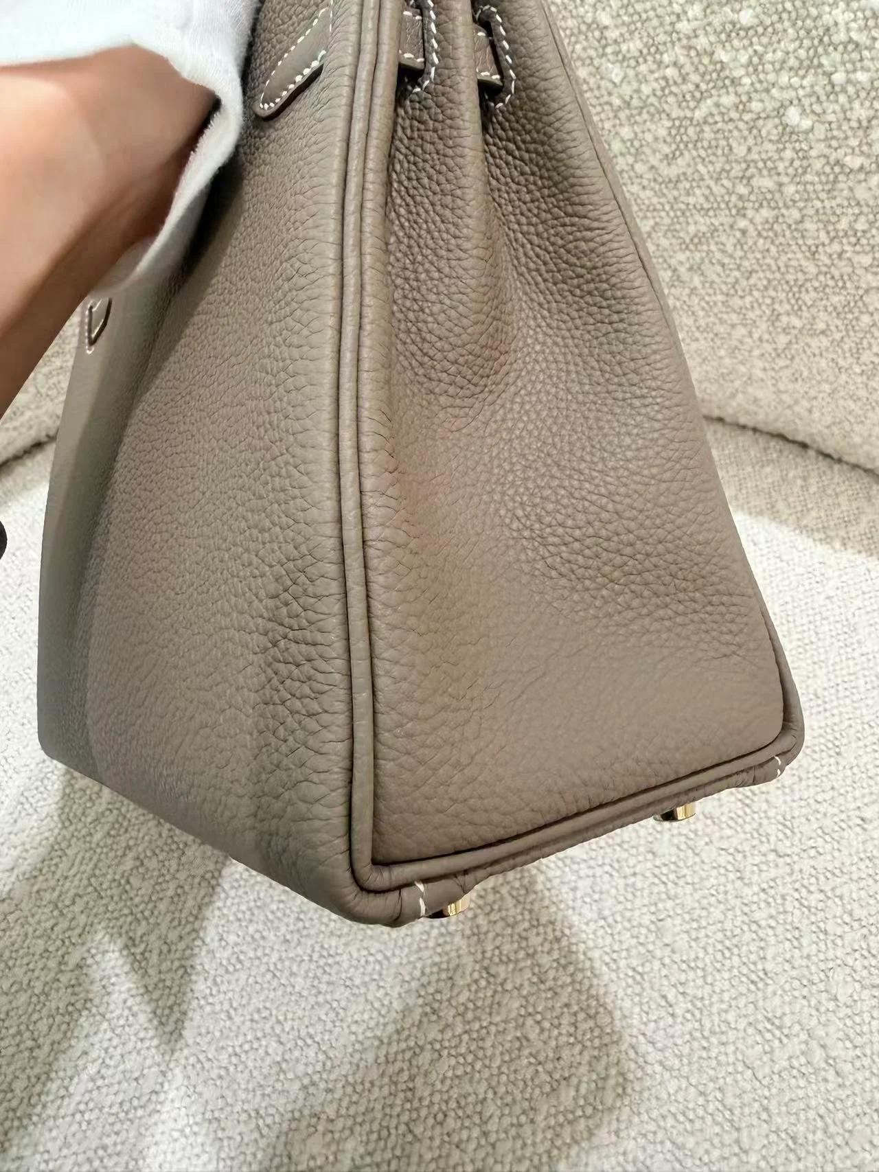 Brand New ( Rank N ) HERMÈS Kelly 25 Etoupe (18) Togo Gold hardware G (2026) - 15