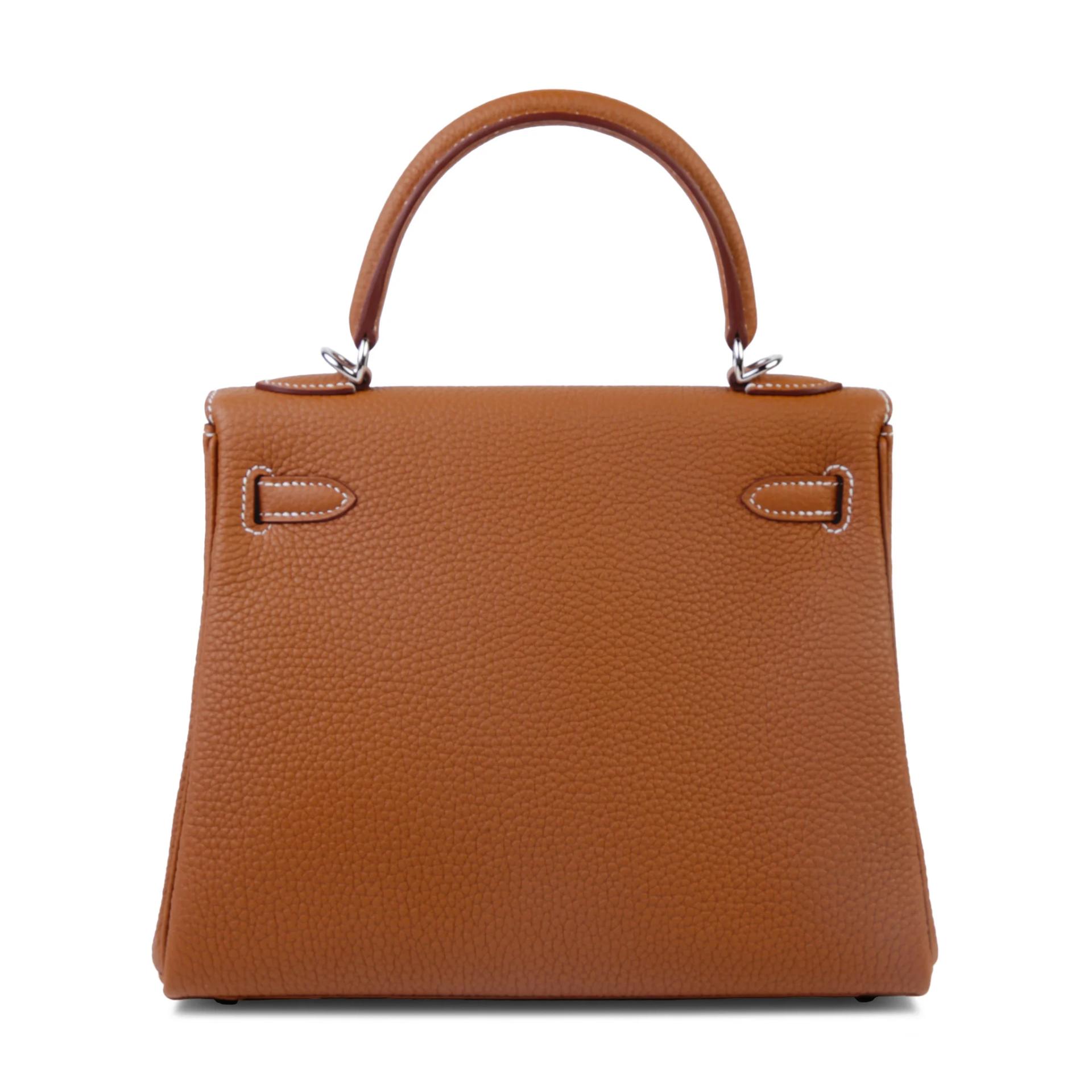 Brand New ( Rank N ) HERMÈS Kelly 25 Gold (37) Togo Palladium hardware G (2026) - 2