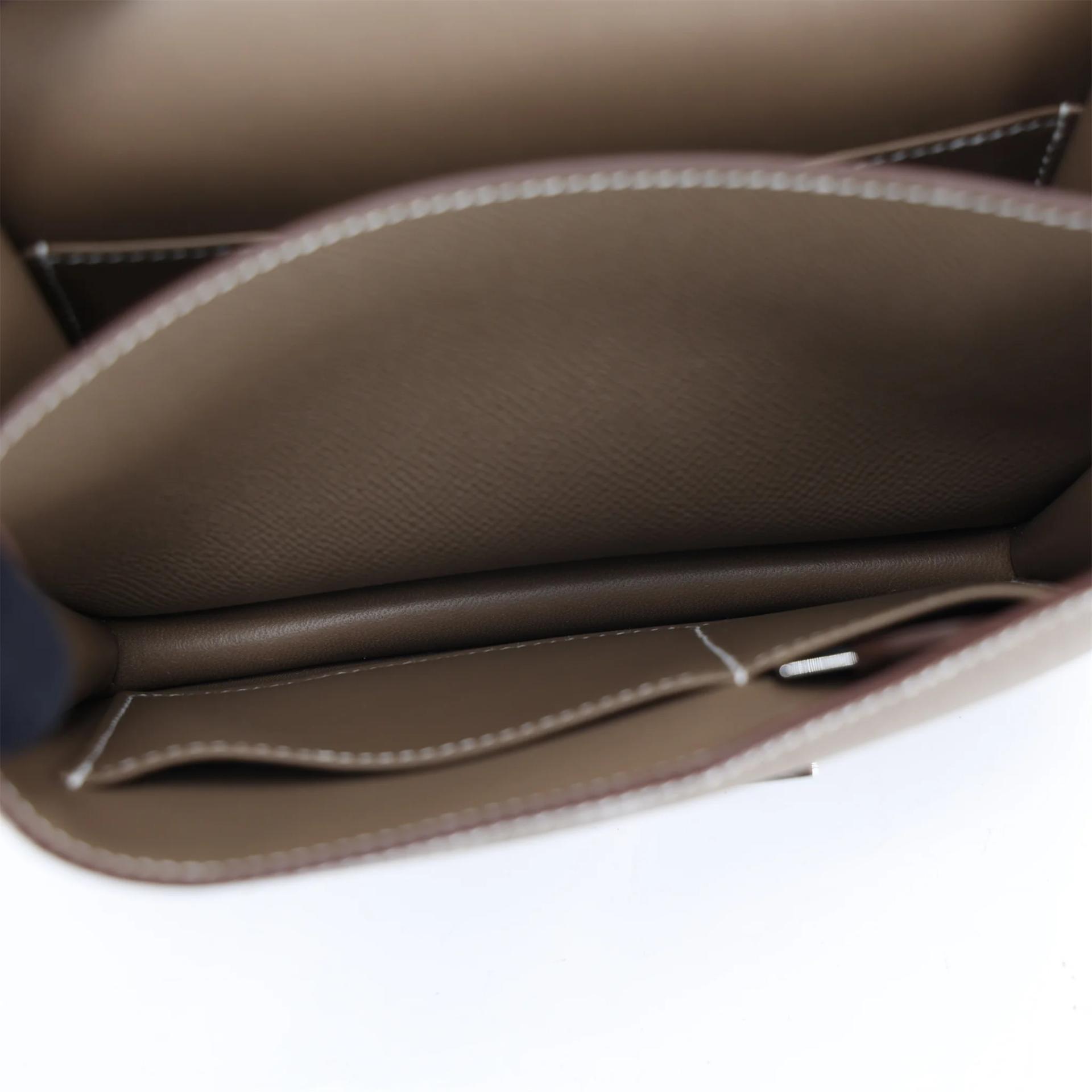Brand New ( Rank N ) HERMÈS Constance Mini Etoupe (18) Epsom Palladium hardware G (2026) - 13