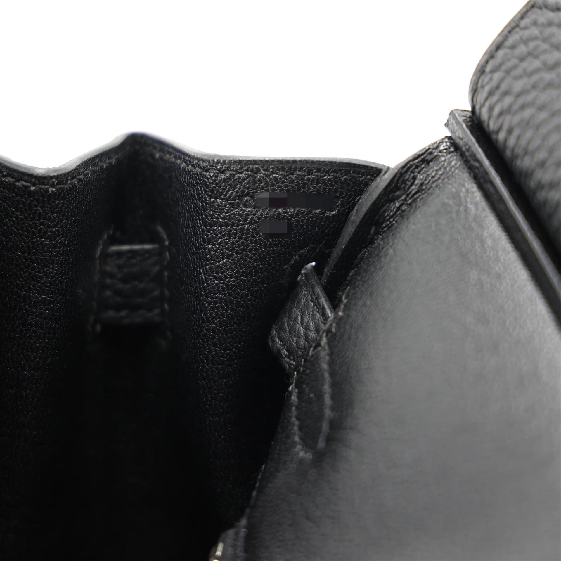 Brand New ( Rank N ) HERMÈS Birkin 25 Noir (89) Togo Palladium hardware G (2026) - 16