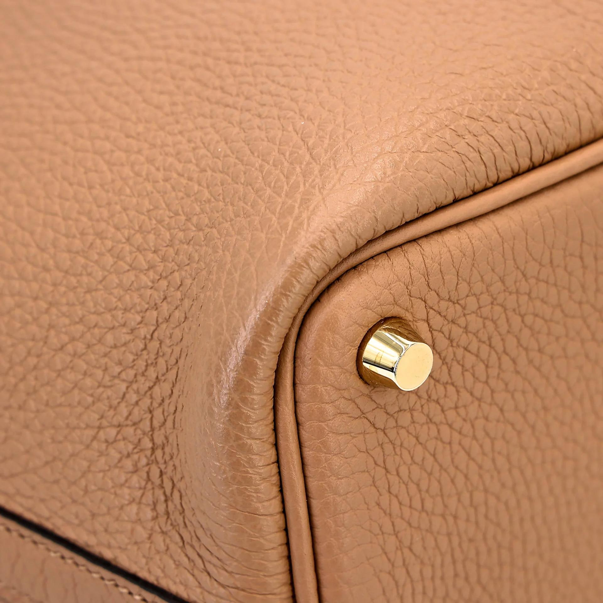 Excellent ( Rank SA ) HERMÈS Picotin Lock PM Chai (0M) Clemence Gold hardware U (2022) - 8