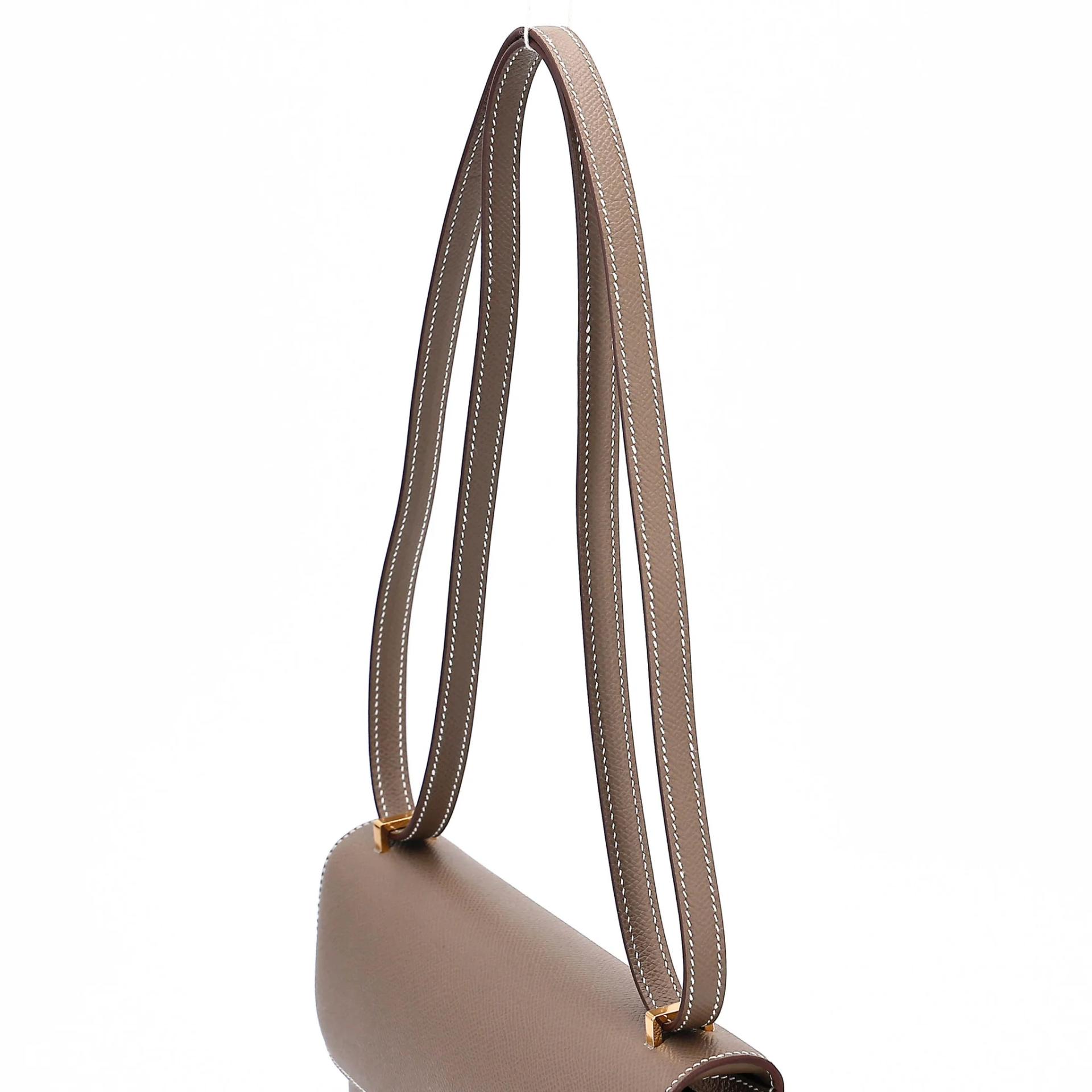 Brand New ( Rank N ) HERMÈS Constance Elan Etoupe (18) Epsom Gold hardware G (2026) - 3