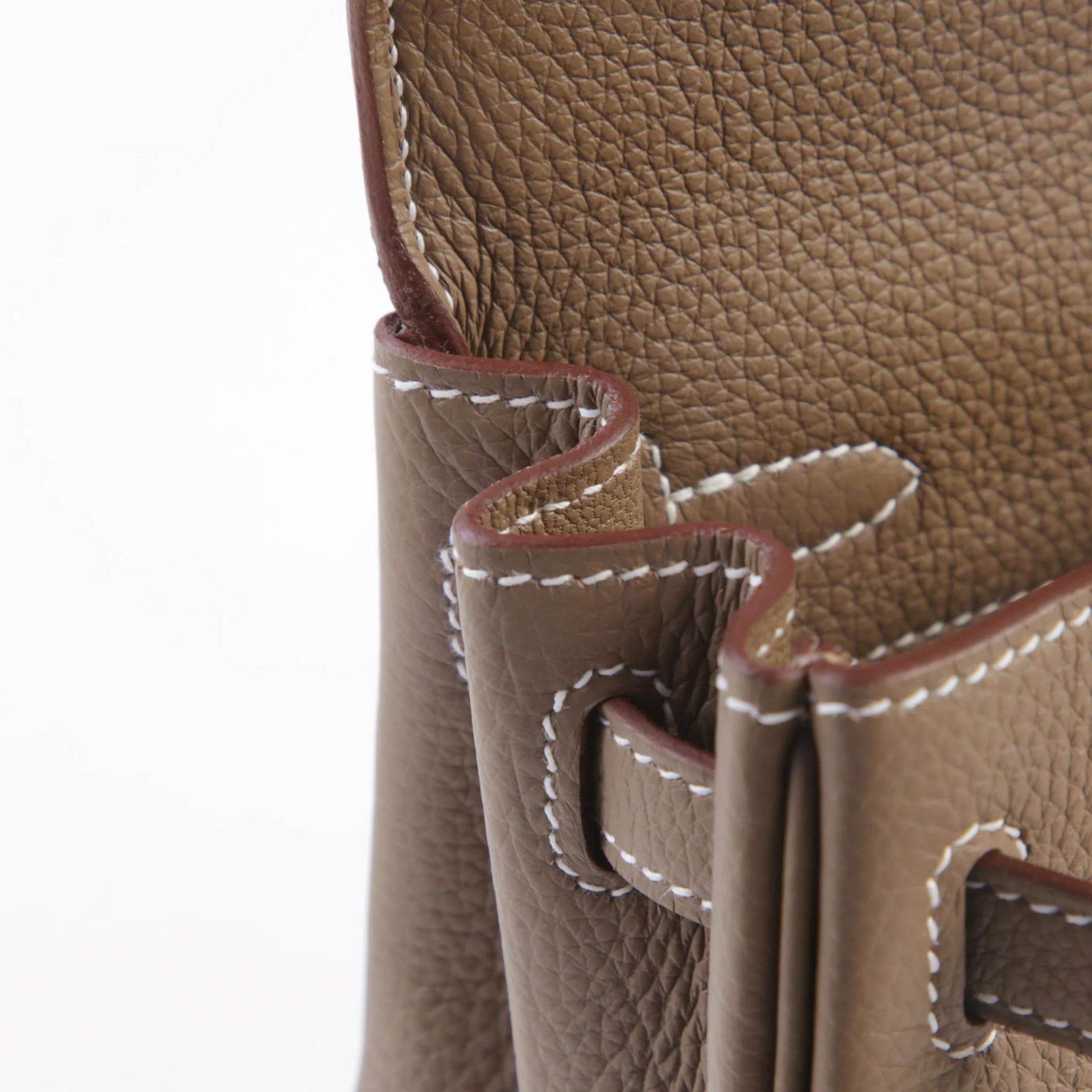 ランク N 新品 HERMÈS エルメス ケリー25 内縫い エトゥープ (18) トゴ ゴールド金具 G刻印 (2026) - 12