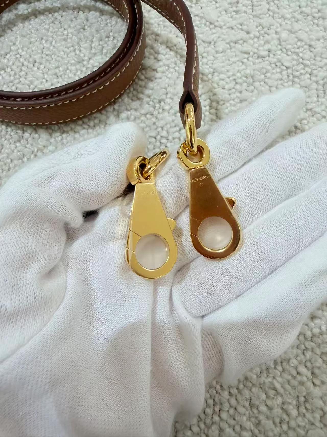 Unused ( Rank NS ) HERMÈS Kelly 25 Gold (37) Togo Gold hardware K (2025) - 28