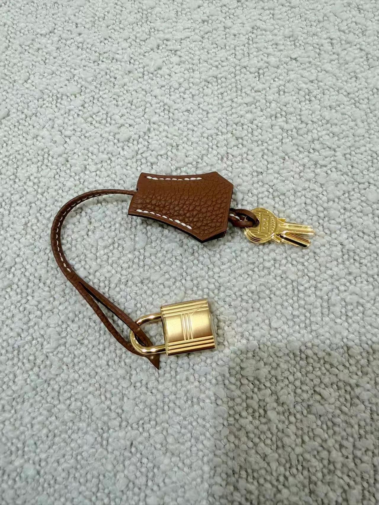 Unused ( Rank NS ) HERMÈS Kelly 25 Gold (37) Togo Gold hardware K (2025) - 29