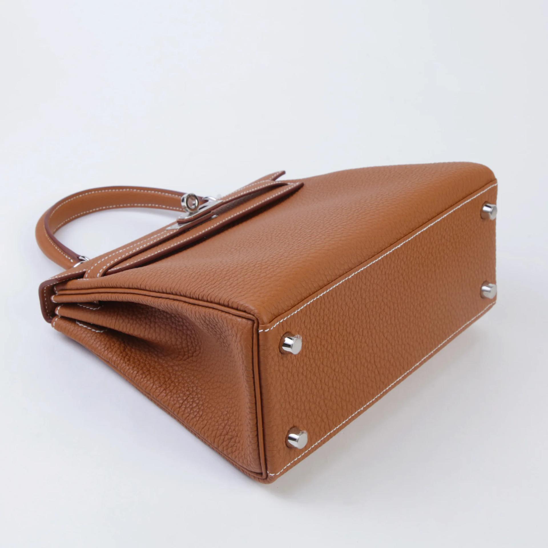 Brand New ( Rank N ) HERMÈS Kelly 25 Gold (37) Togo Palladium hardware G (2026) - 4